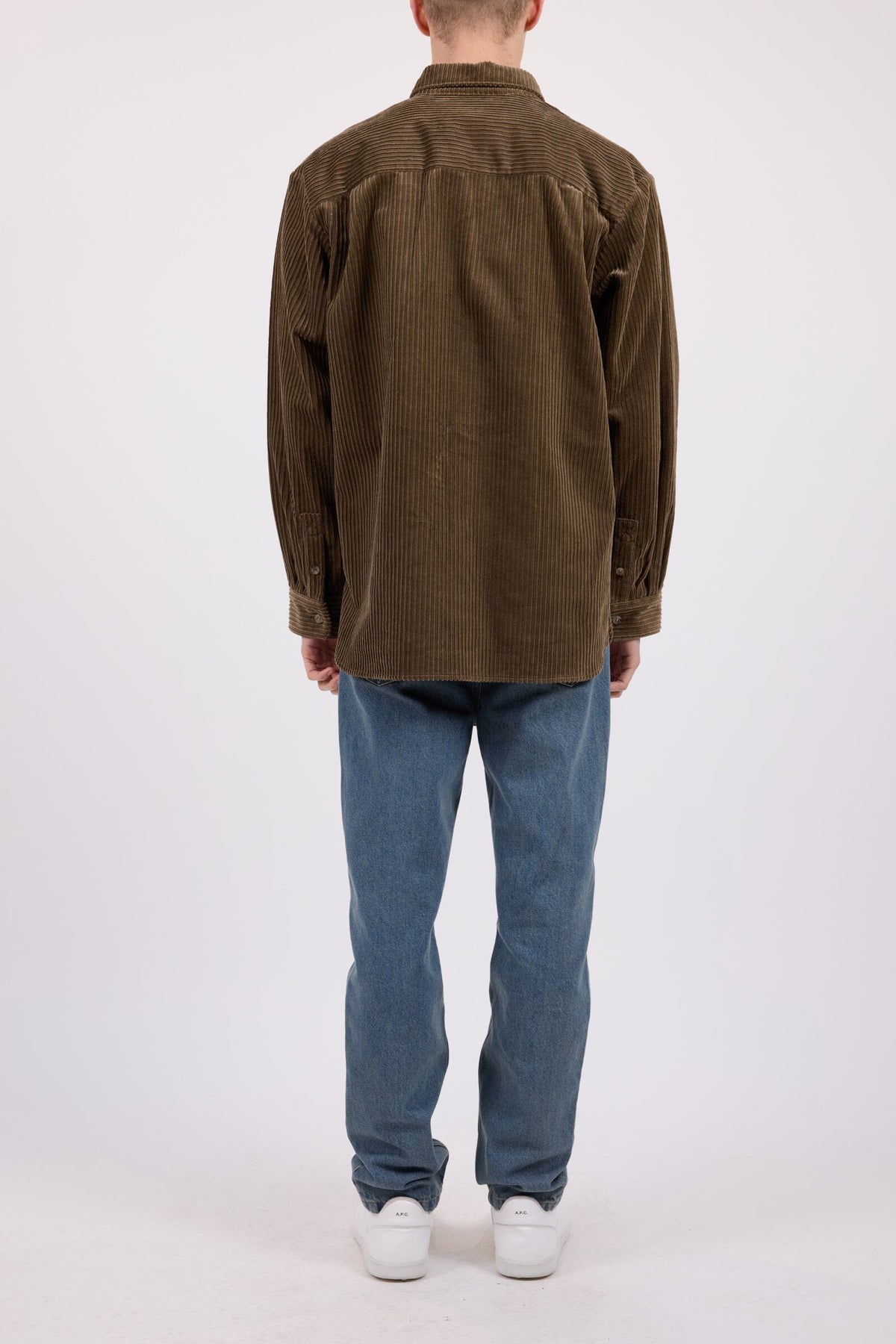A.P.C. - Surchemise Malo Logo - Taupe Skjorte A.P.C. 