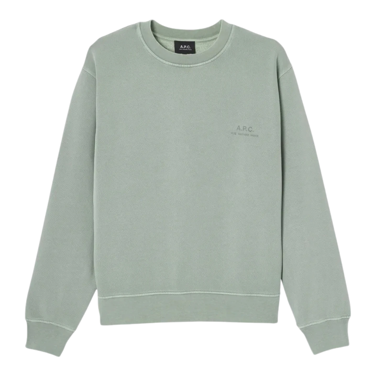 A.P.C. - Sweatshirt Fernando - Gray Green Genser A.P.C. 