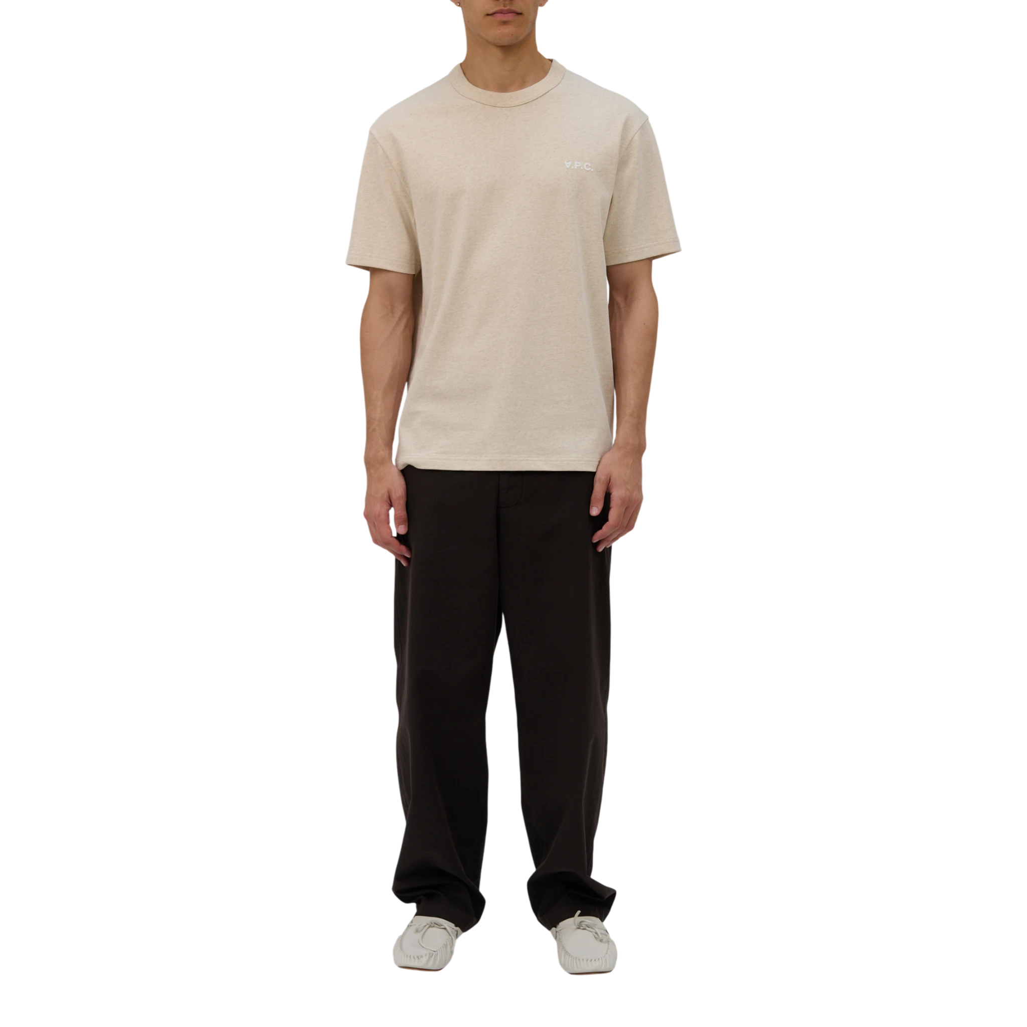 A.P.C T-Shirt Boxy Petit Vpc T-shirt - Ecru Chine/Ecru T-shirt A.P.C 