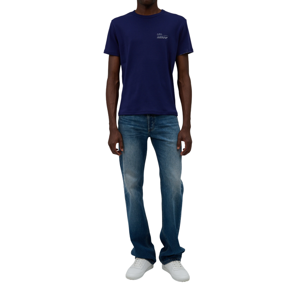 A.P.C T-Shirt Niclas T-shirt - Iah Dark Blue T-shirt A.P.C 