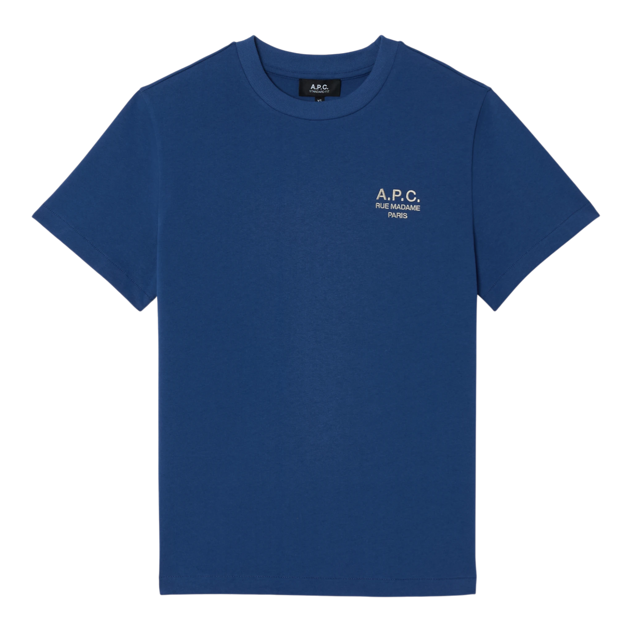 A.P.C T-Shirt Standard Rue Madame GOTS - Blue/White T-shirt A.P.C 