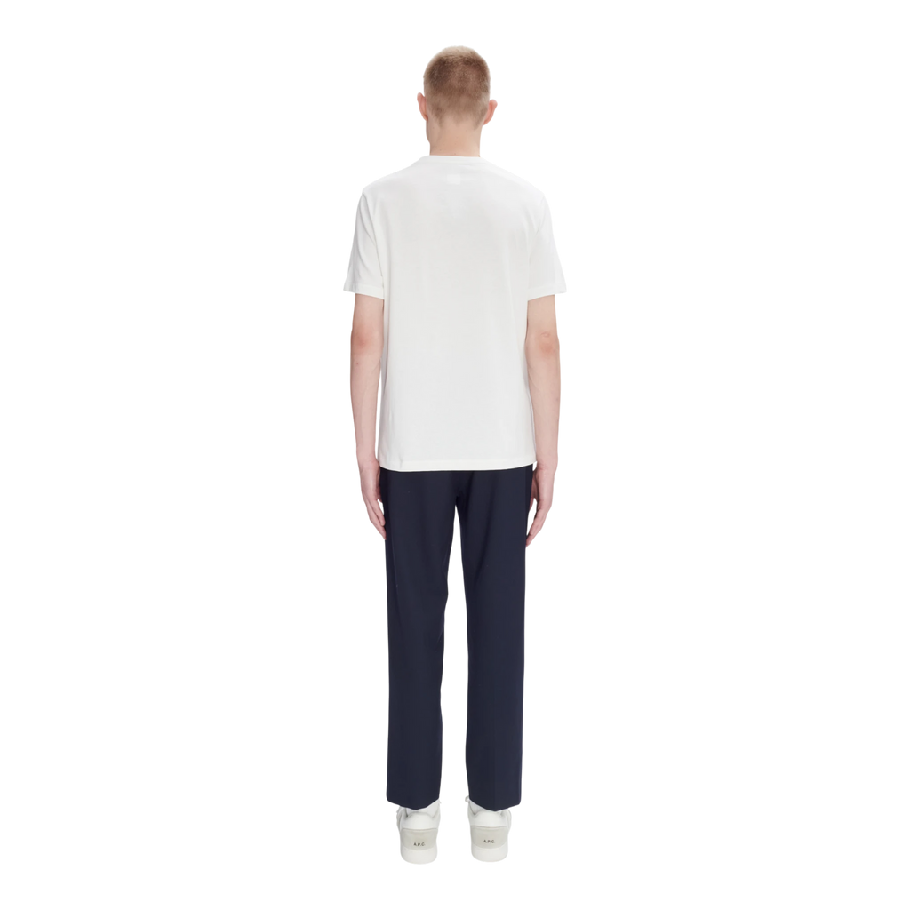 A.P.C T-Shirt Standard Rue Madame GOTS - White/Dark Navy T-shirt A.P.C 