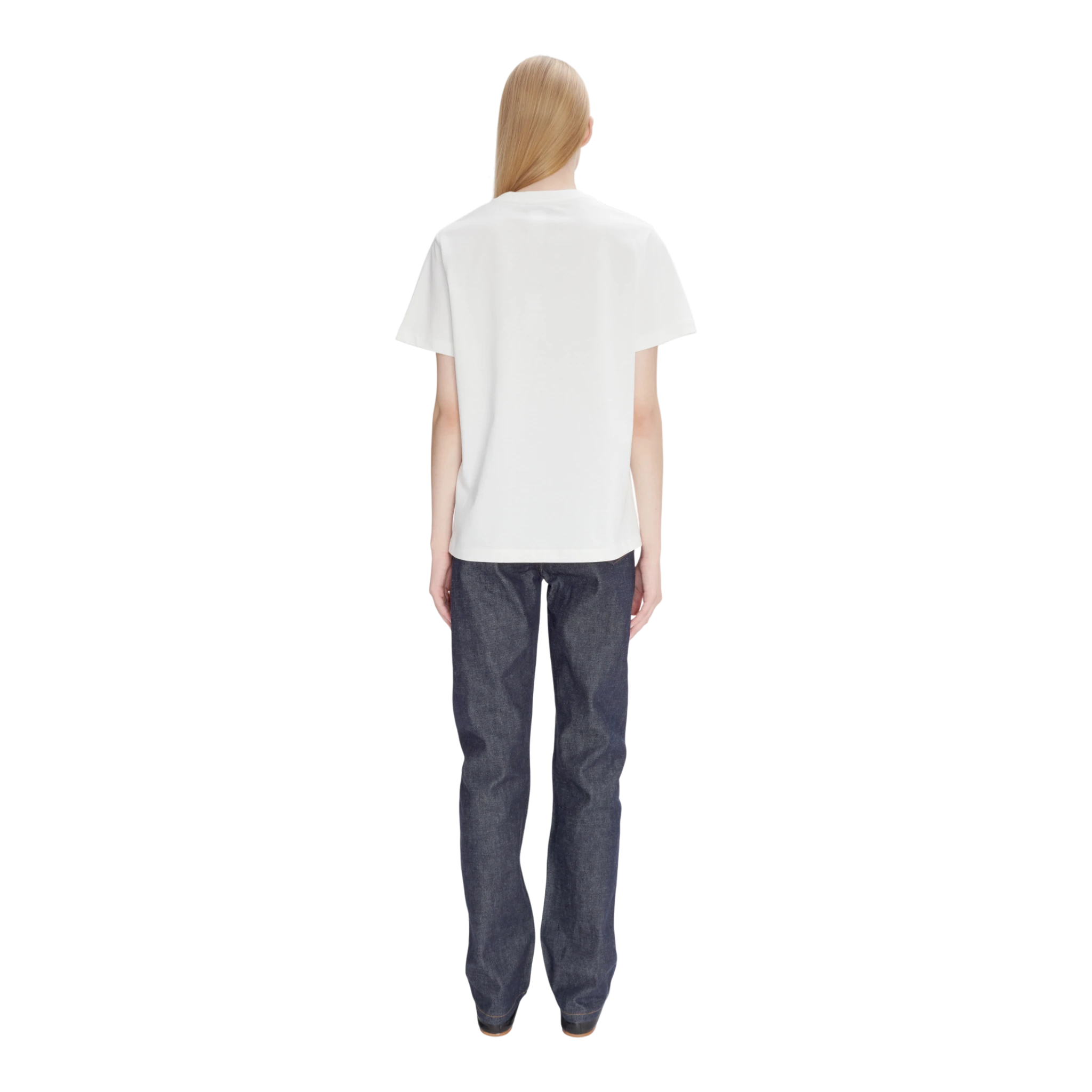 A.P.C T-Shirt Standard Rue Madame GOTS - White/Dark Navy T-shirt A.P.C 