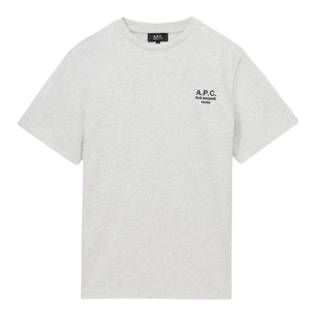 A.P.C. - T-Shirt Standard Rue Madame - Heathered Grey / Black T-skjorte A.P.C. 