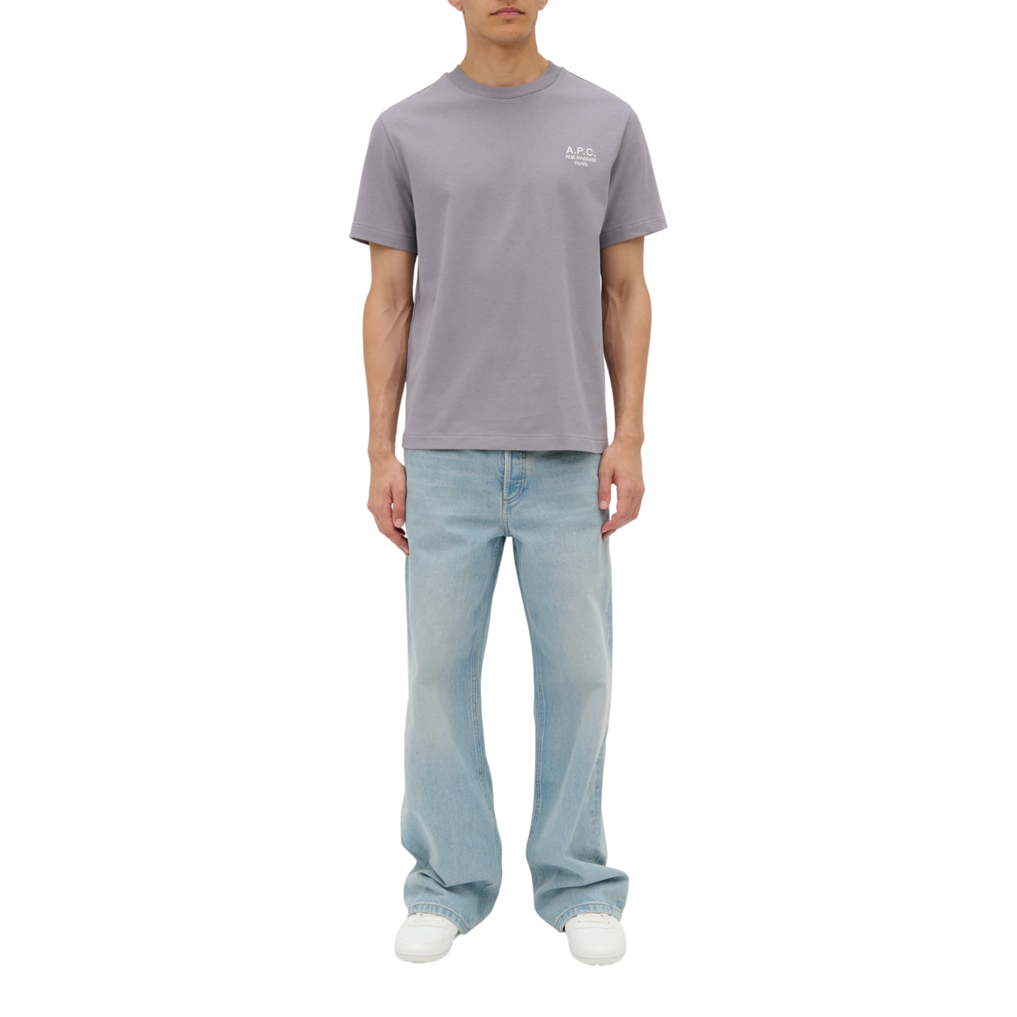 A.P.C T-Shirt Standard Rue Madame T-shirt - Thb Lilacs/White T-shirt A.P.C 