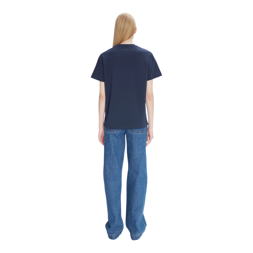 A.P.C T-Shirt Standard Rue Madame T-shirt - Tiq Dark Navy/Ecru T-shirt A.P.C 