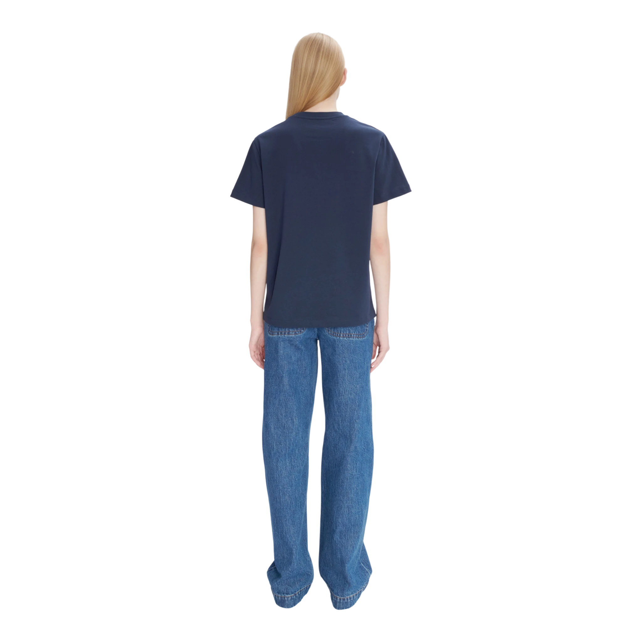 A.P.C T-Shirt Standard Rue Madame T-shirt - Tiq Dark Navy/Ecru T-shirt A.P.C 