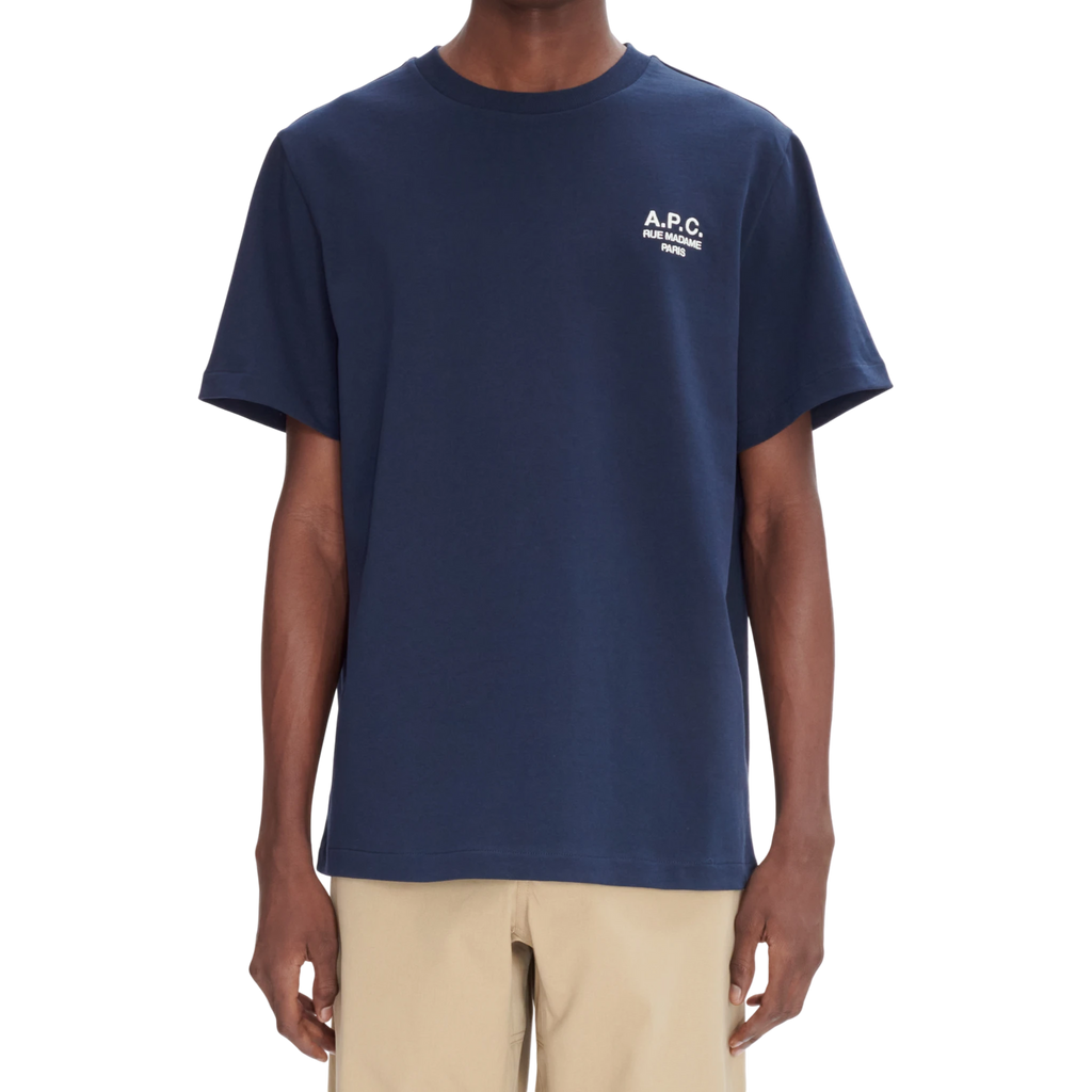 A.P.C T-Shirt Standard Rue Madame T-shirt - Tiq Dark Navy/Ecru T-shirt A.P.C 