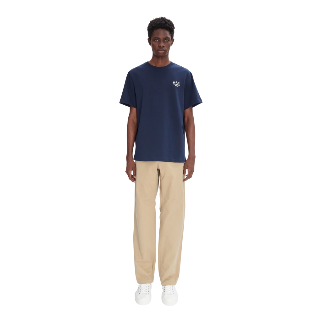 A.P.C T-Shirt Standard Rue Madame T-shirt - Tiq Dark Navy/Ecru T-shirt A.P.C 
