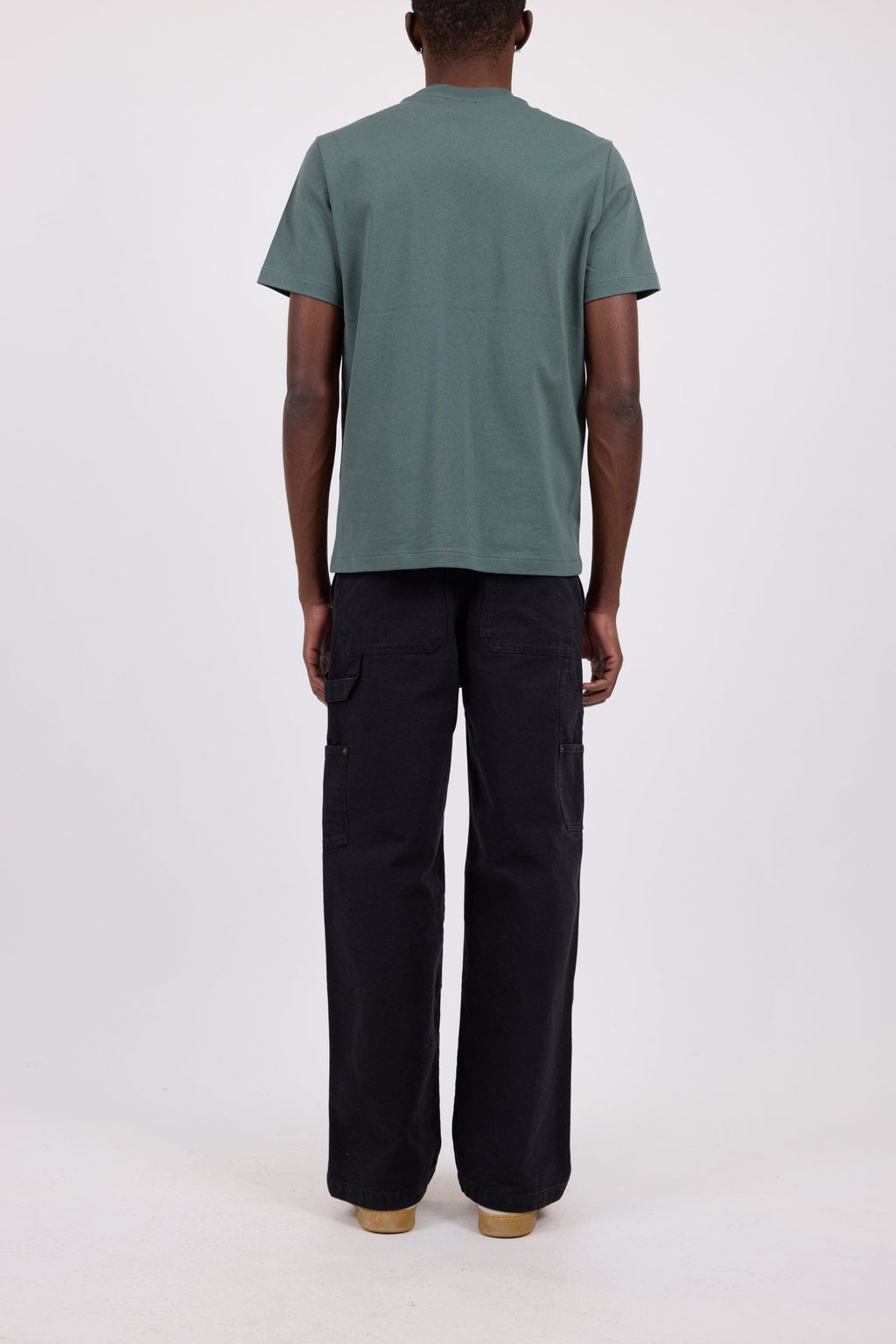 A.P.C. - T-Shirt Standard Rue Madame - Vert Grisé / Blanc T-skjorte A.P.C. 