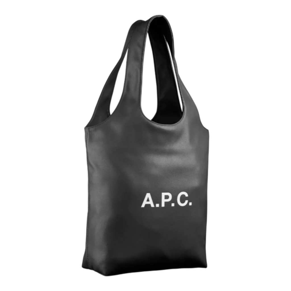 A.P.C Tote Ninon Small Bag - LZZ Black Tote Bag A.P.C 