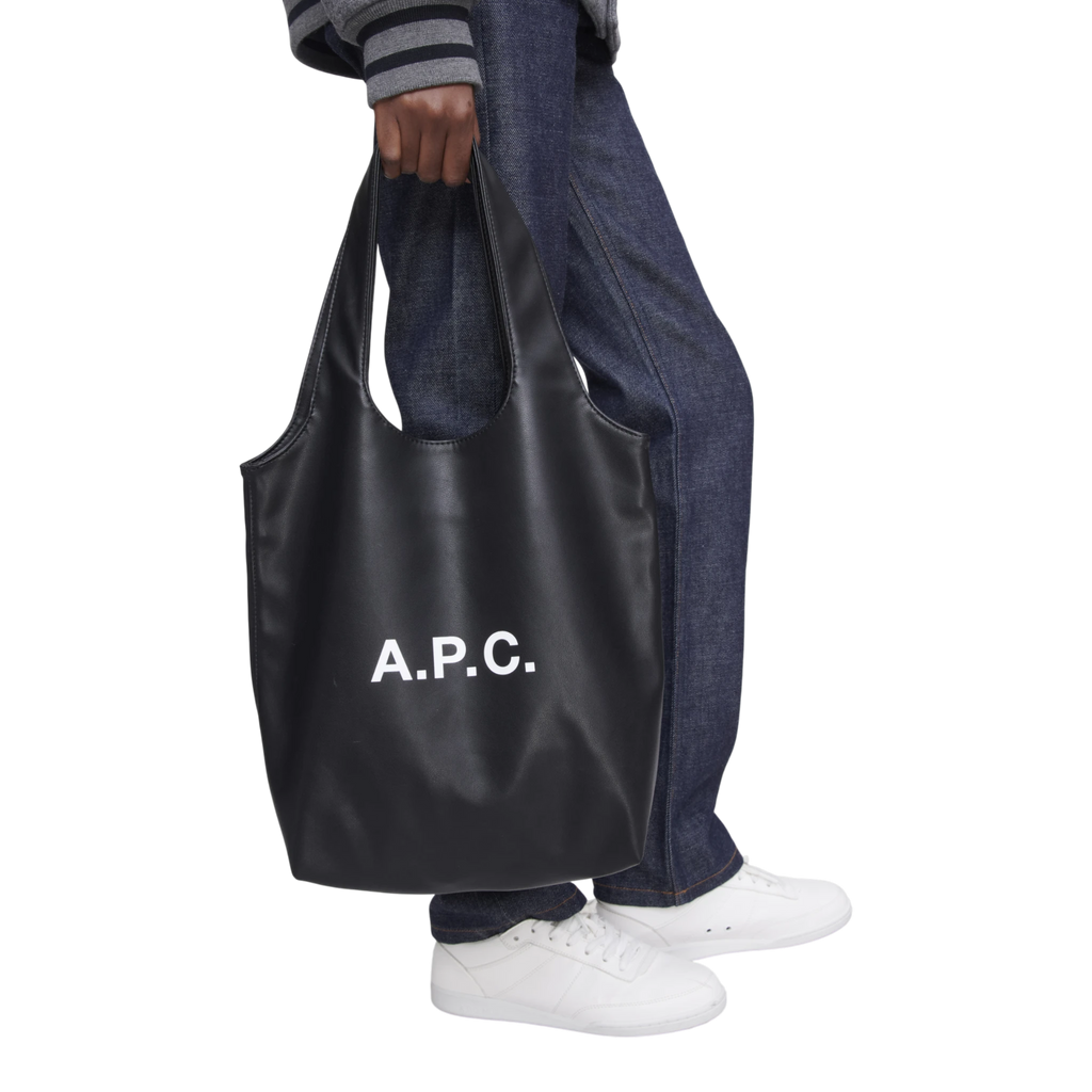 A.P.C Tote Ninon Small Bag - LZZ Black Tote Bag A.P.C 