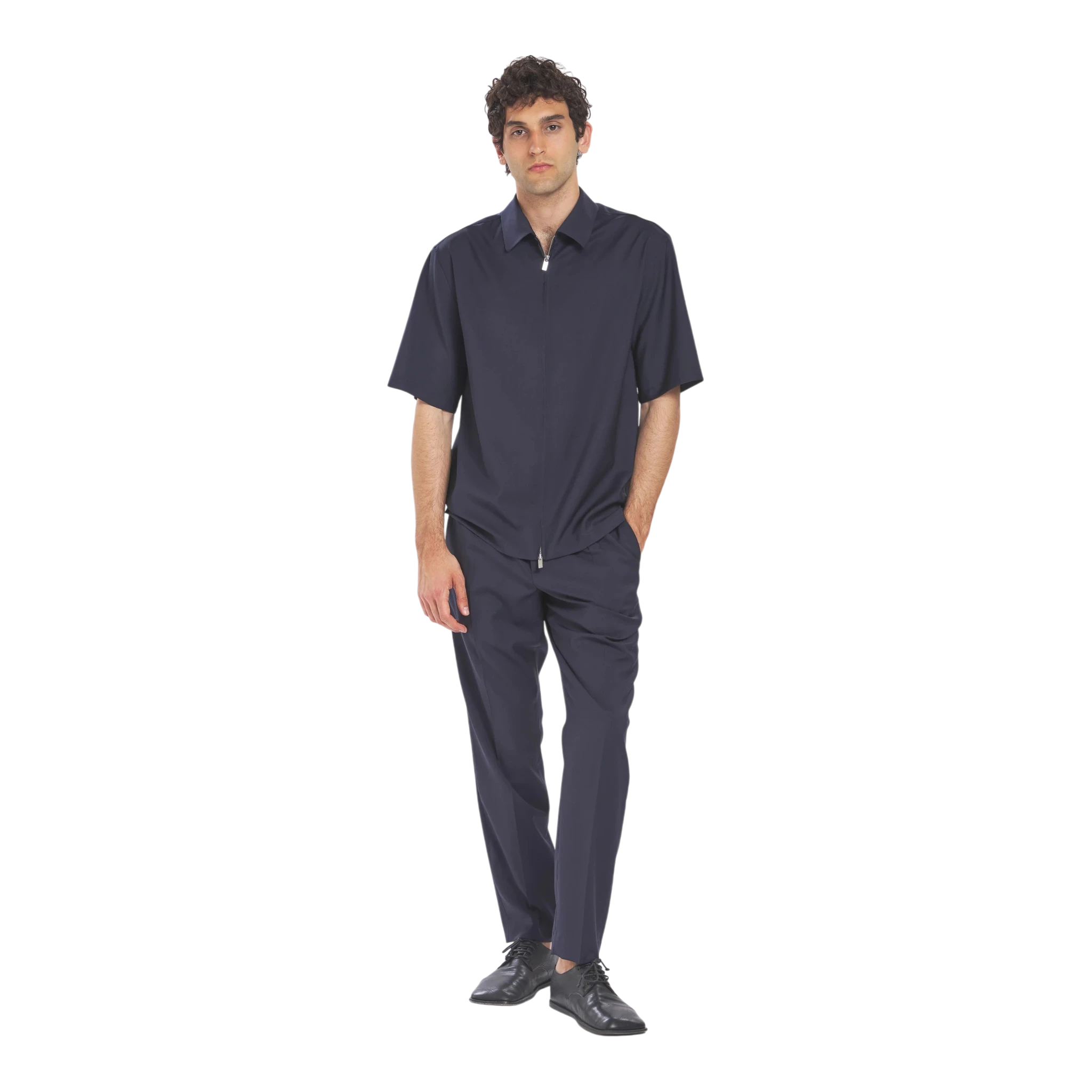 Barena Venezia Overshirt Prama Tropical - Navy Shirt Barena Venezia 