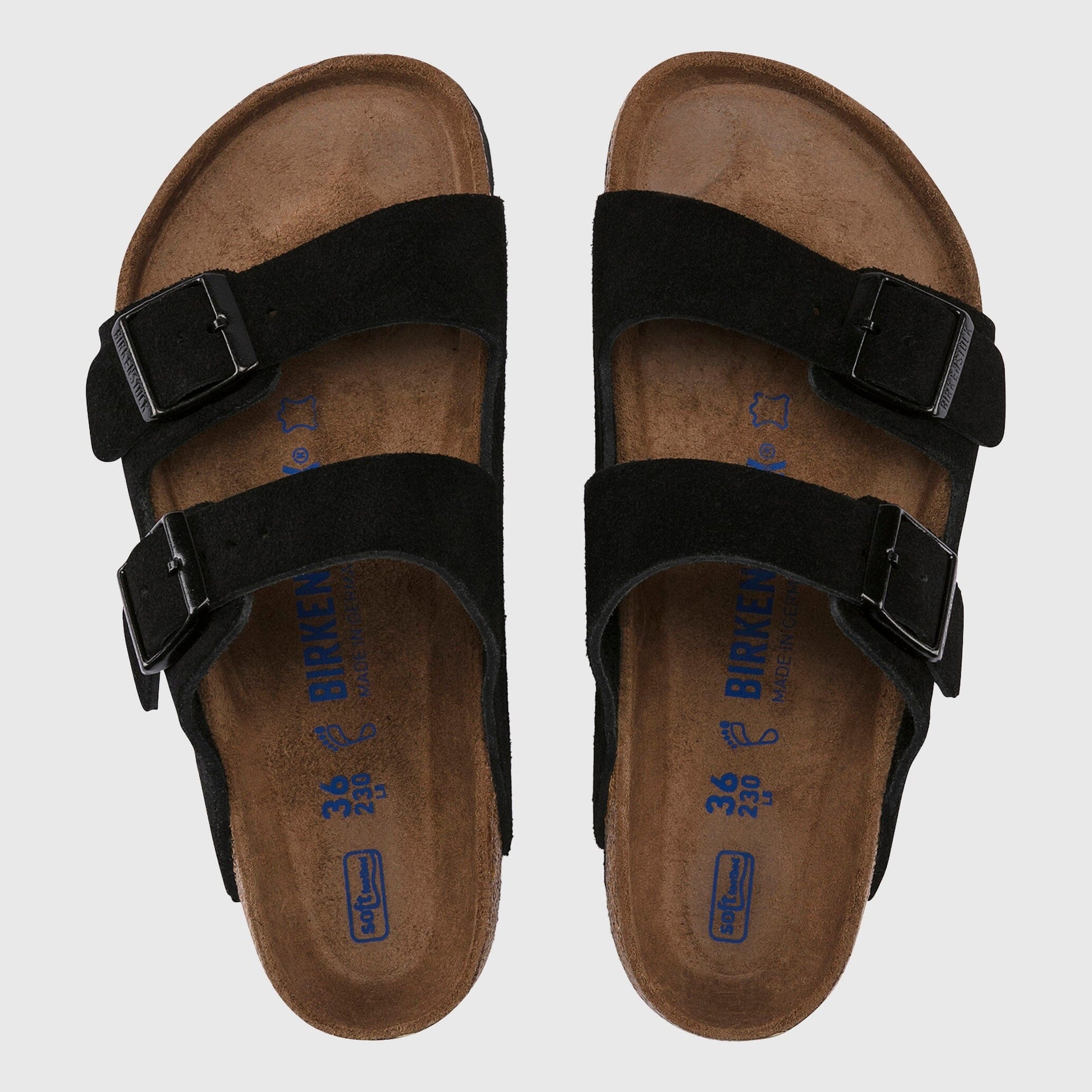 Birkenstock Arizona Sandal Suede - Black Sandals Birkenstock 