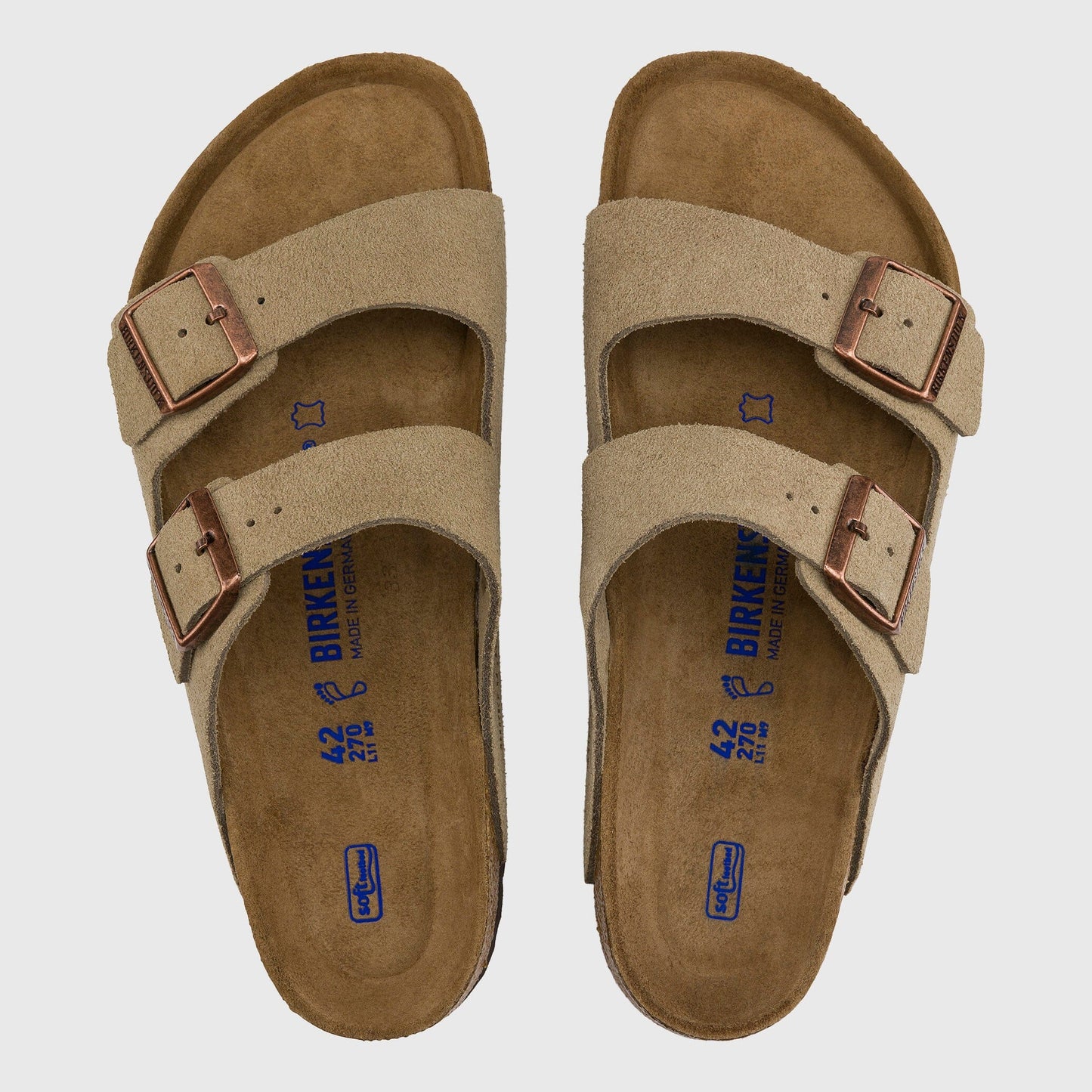 Birkenstock Arizona Sandal Suede - Taupe Sandals Birkenstock 