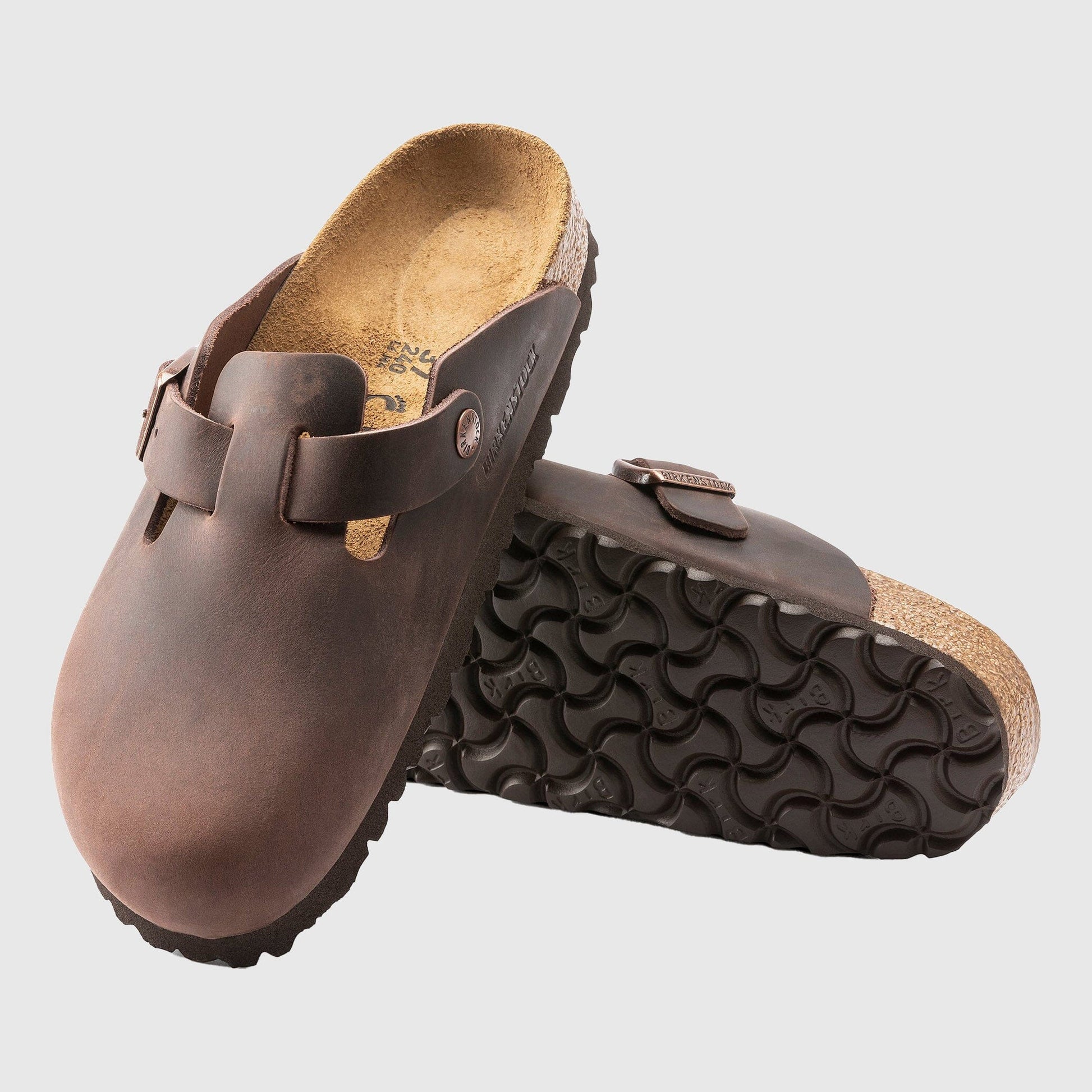 Birkenstock Boston Clog Oiled Leather - Habana Shoes Birkenstock 