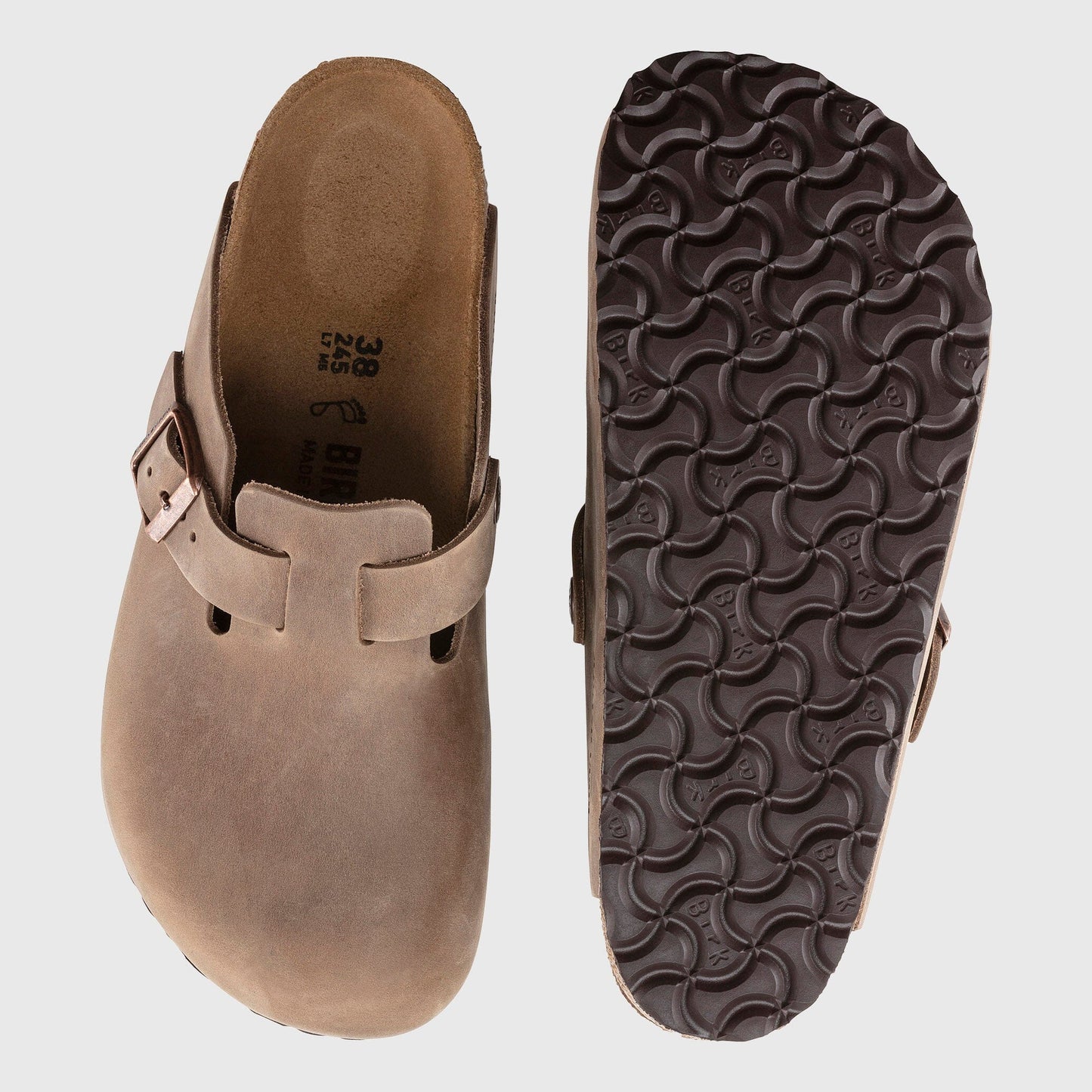 Birkenstock Boston Clog Oiled Leather - Tobacco Brown Shoes Birkenstock 
