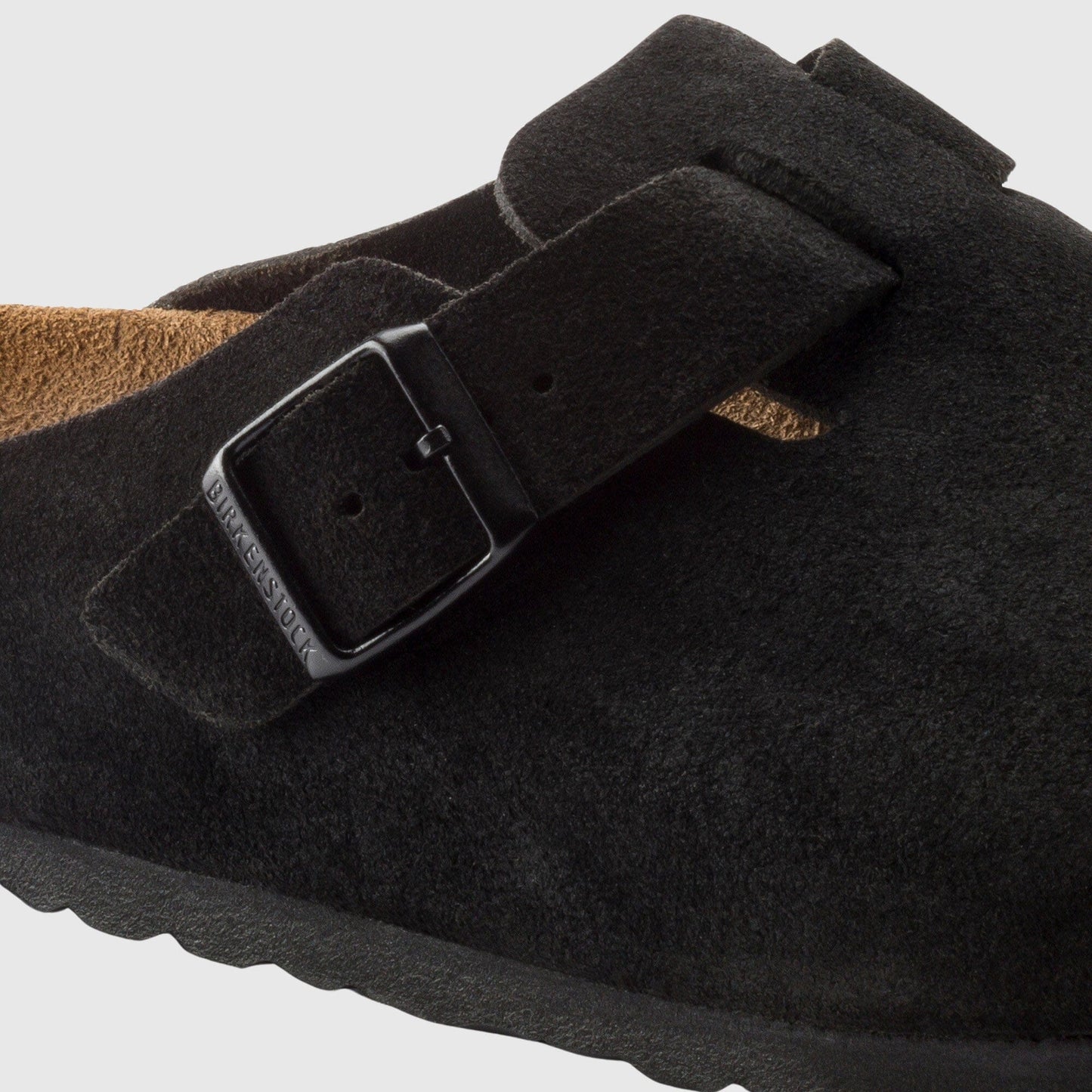 Birkenstock Boston Clog Suede - Black Shoes Birkenstock 