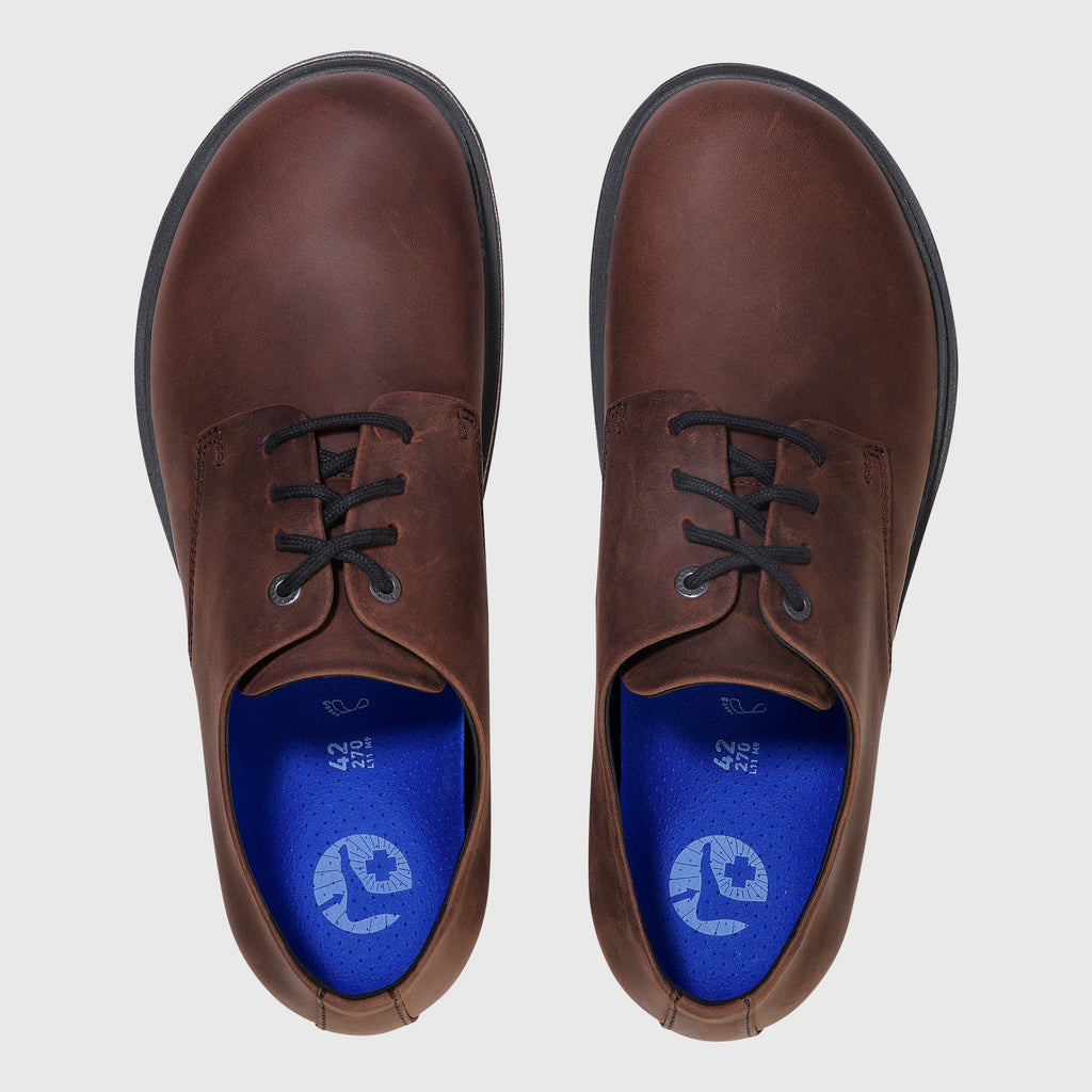 Birkenstock Highwood Low Lace Up Oiled Leather - Habana Shoes Birkenstock 