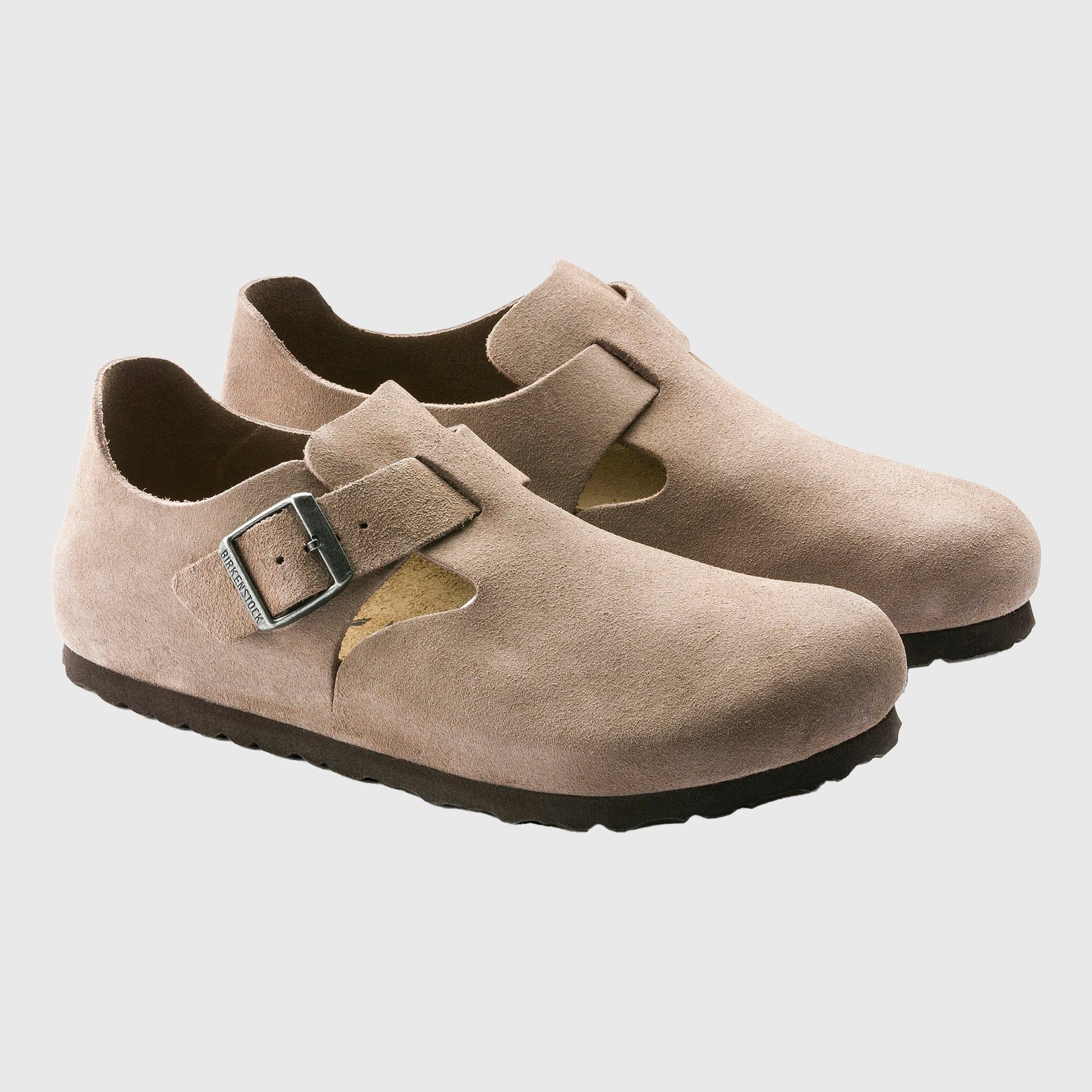 Birkenstock London Shoe Suede - Taupe Shoes Birkenstock 