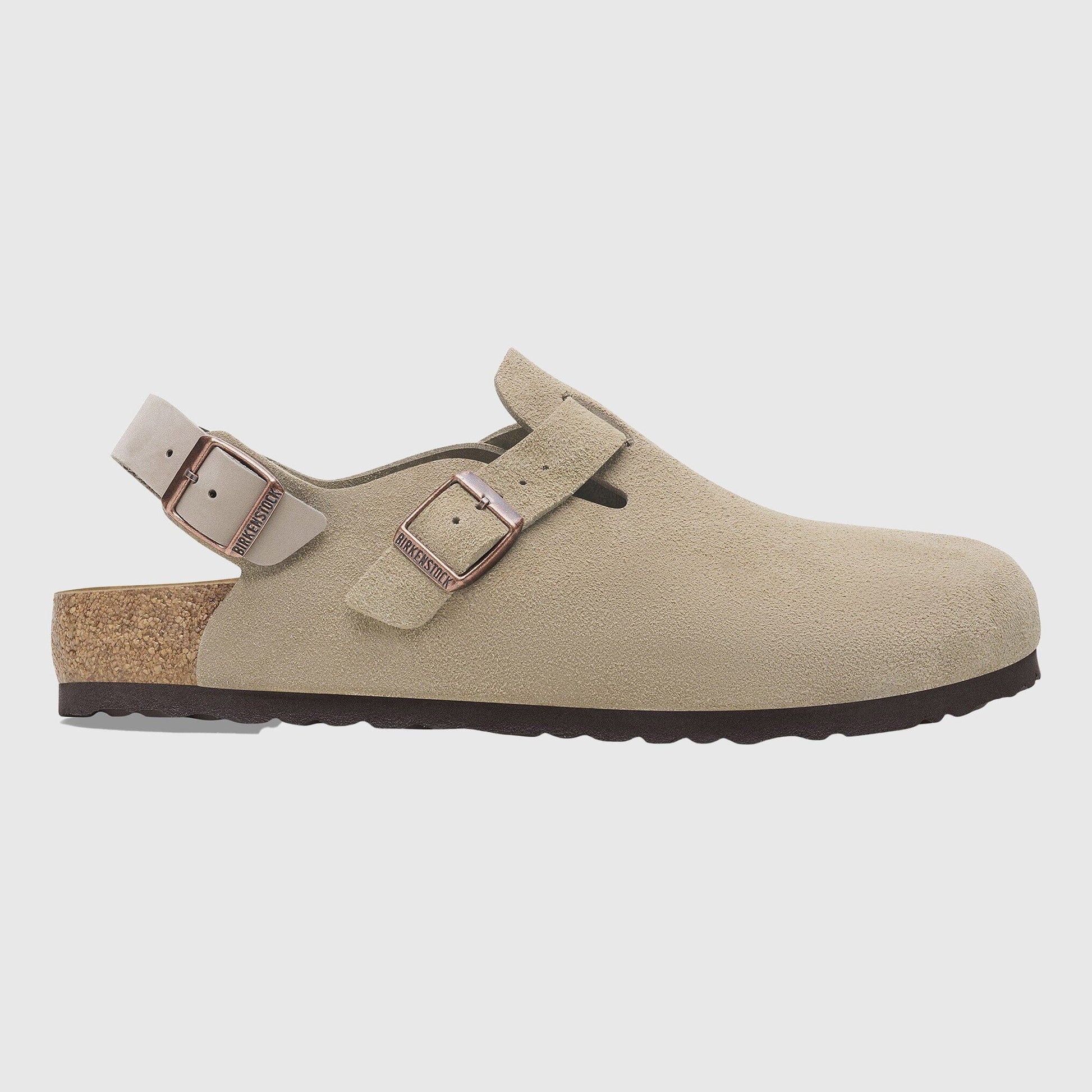 Birkenstock Tokio II Clog Suede Taupe1