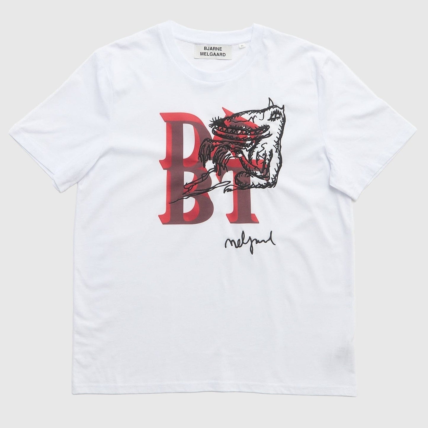 Bjarne Melgaard Debt T-shirt - White Pattern T-Shirt Bjarne Melgaard 