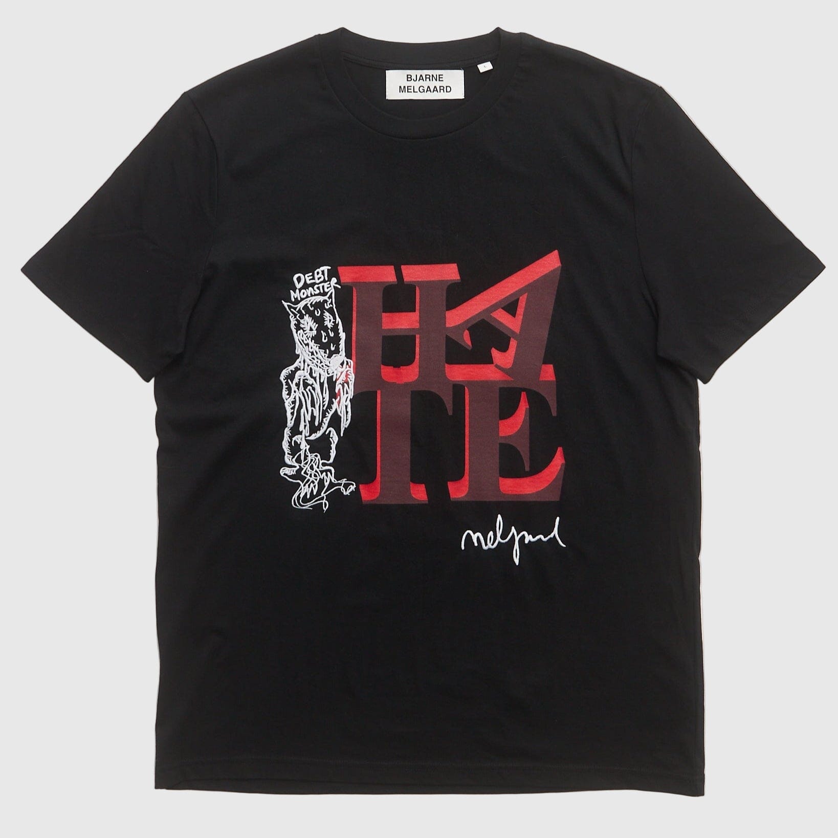Bjarne Melgaard Hate T-shirt - Black T-Shirt Bjarne Melgaard 
