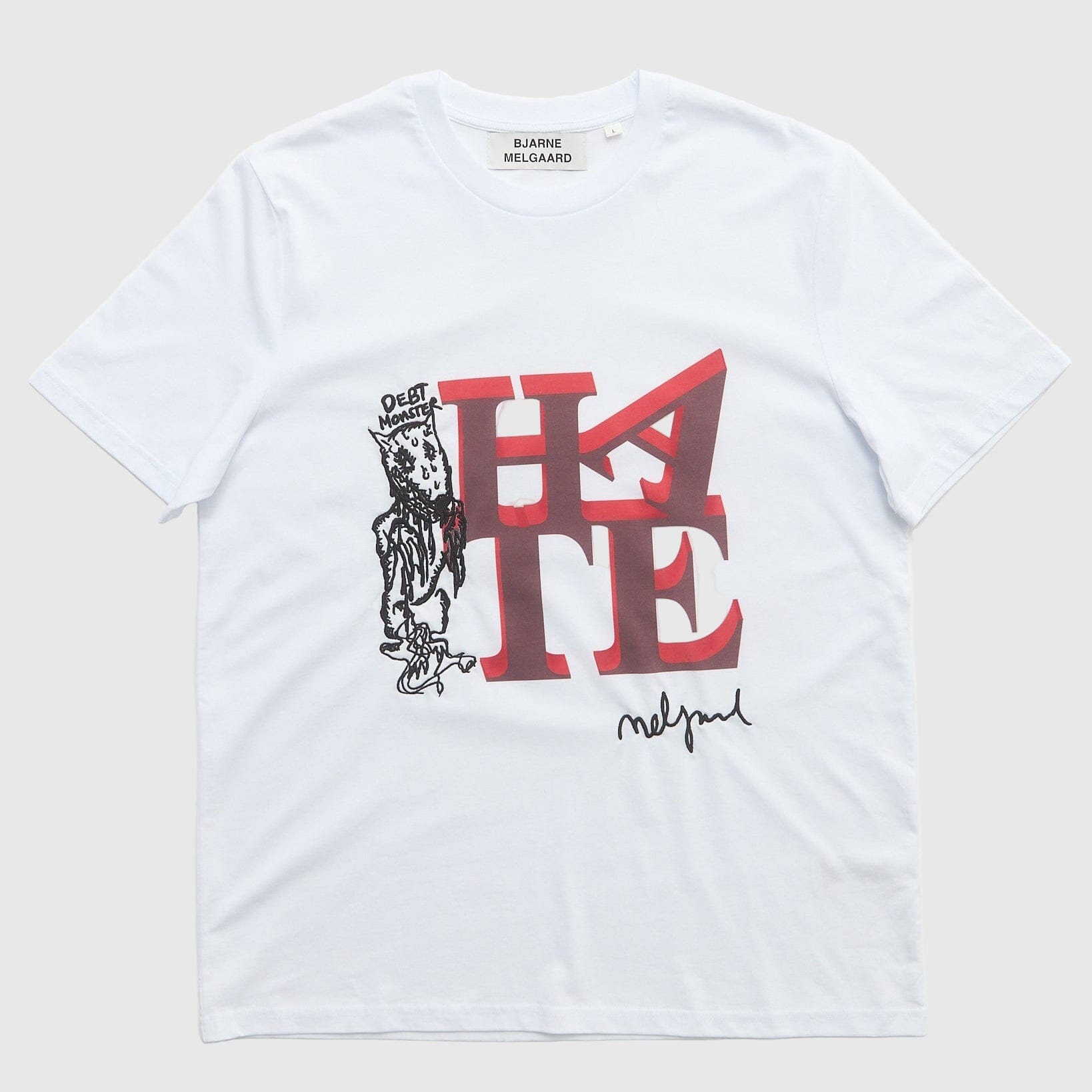 Bjarne Melgaard Hate T-shirt - White Bjarne Melgaard 