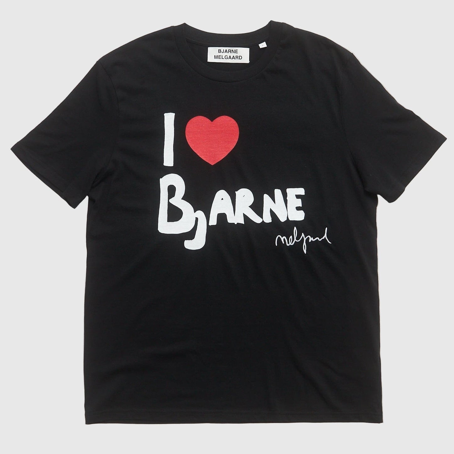 Bjarne Melgaard I Love Bjarne T-shirt - Black T-Shirt Bjarne Melgaard 