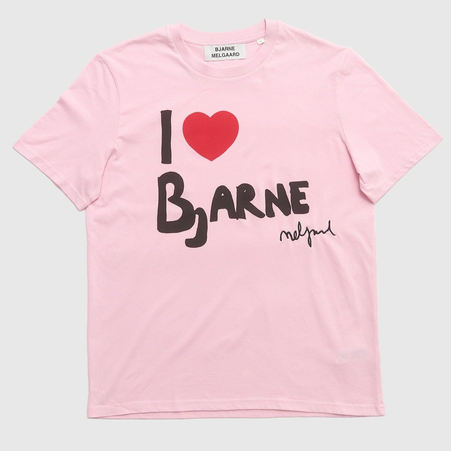 Bjarne Melgaard I Love Bjarne T-shirt - Pink T-Shirt Bjarne Melgaard 