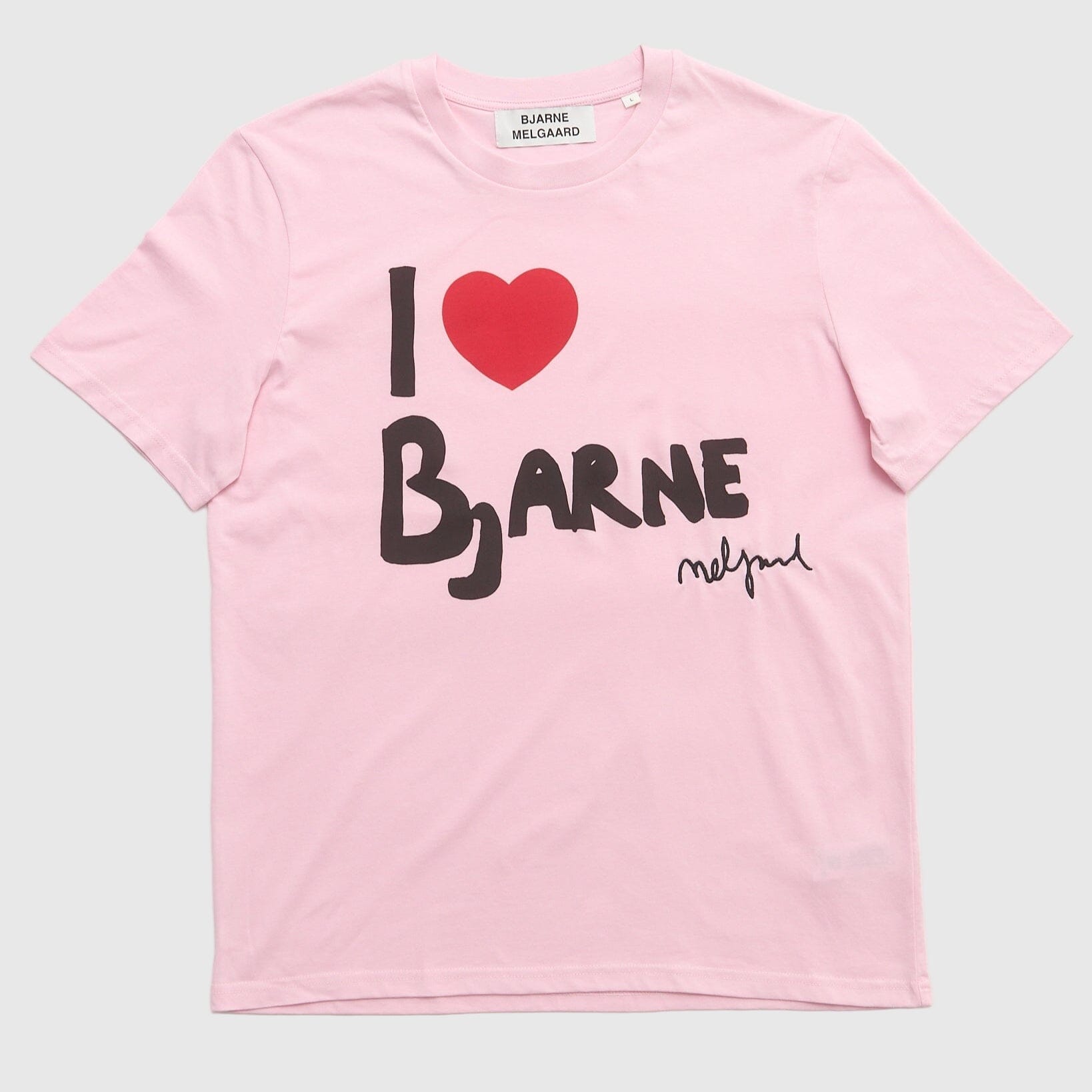 Bjarne Melgaard I Love Bjarne T-shirt - Pink T-Shirt Bjarne Melgaard 