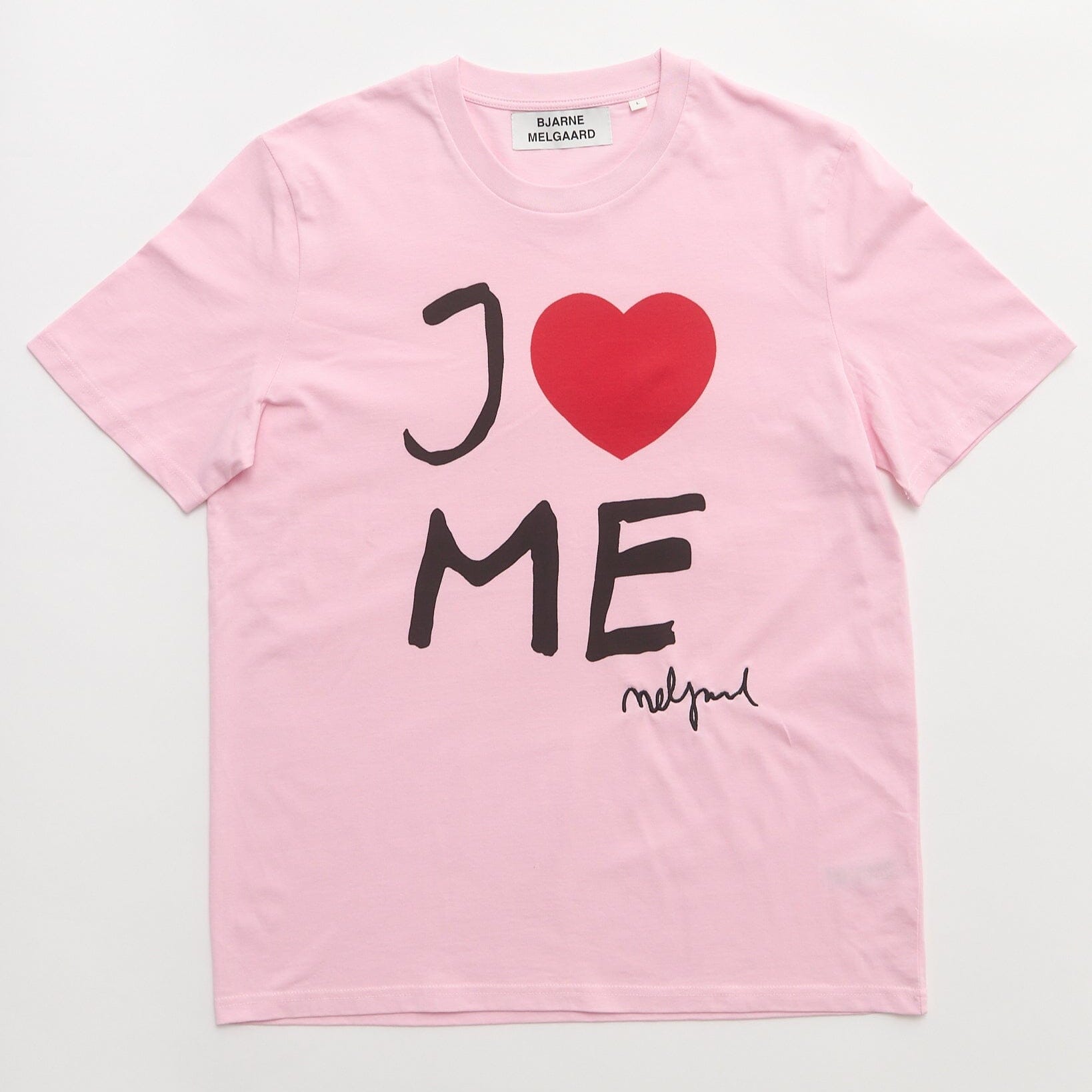 Bjarne Melgaard I Love Me T-shirt - Pink T-Shirt Bjarne Melgaard 