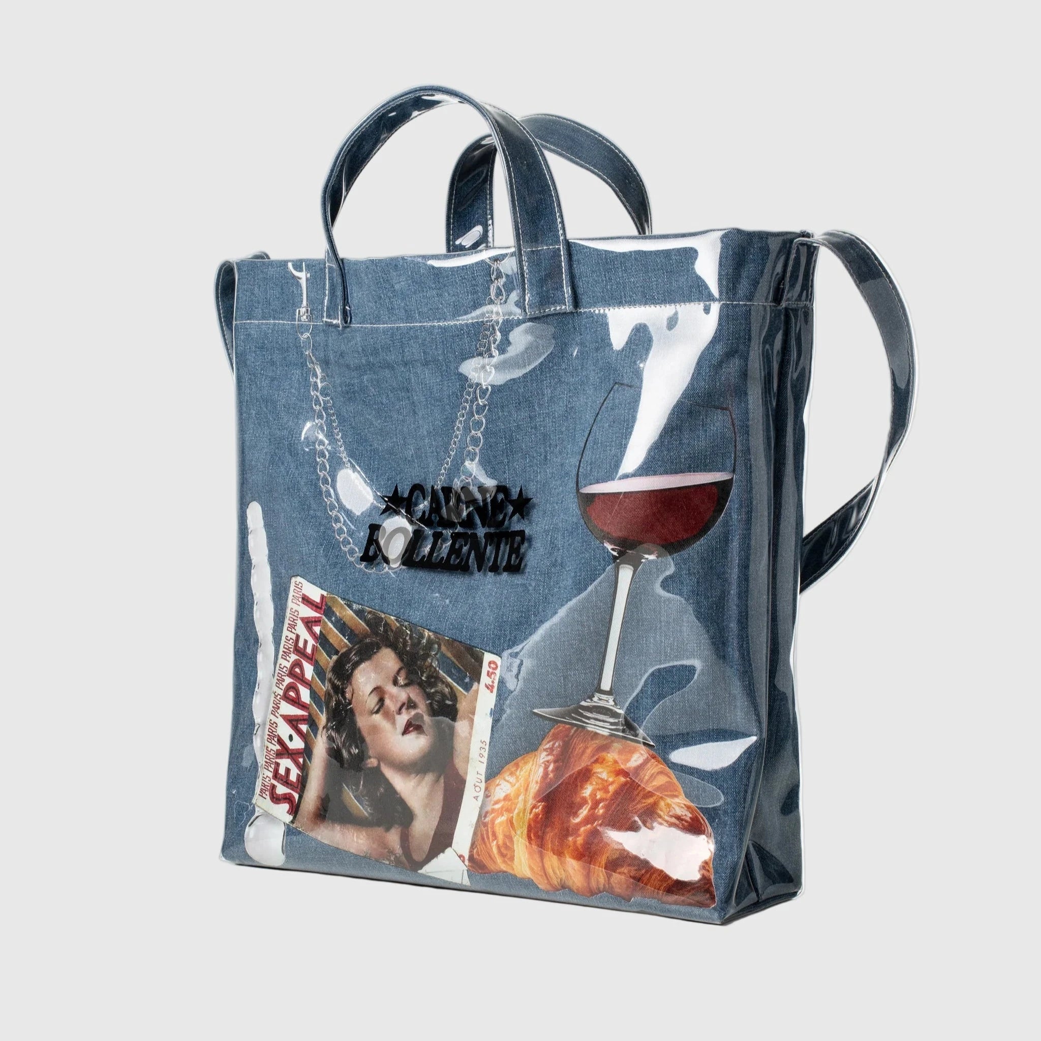 Carne Bollente Carne's Essentials Tote Bag - Denim Tote Bag Carne Bollente 