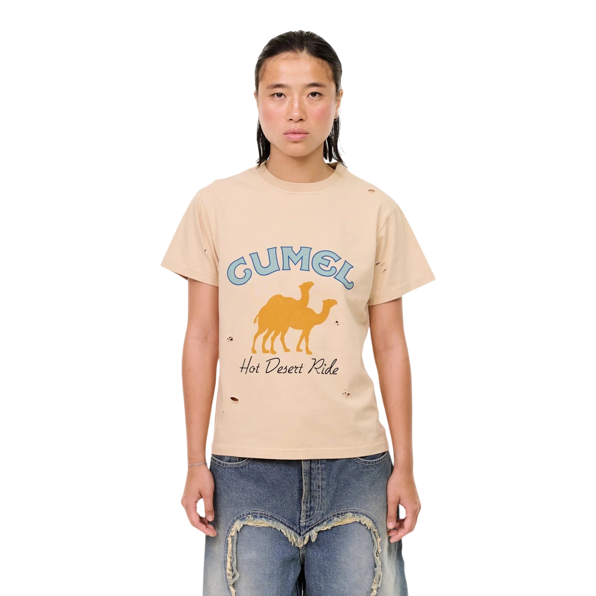 Carne Bollente Cumel T-shirt - Off-Beige T-shirt Carne Bollente 