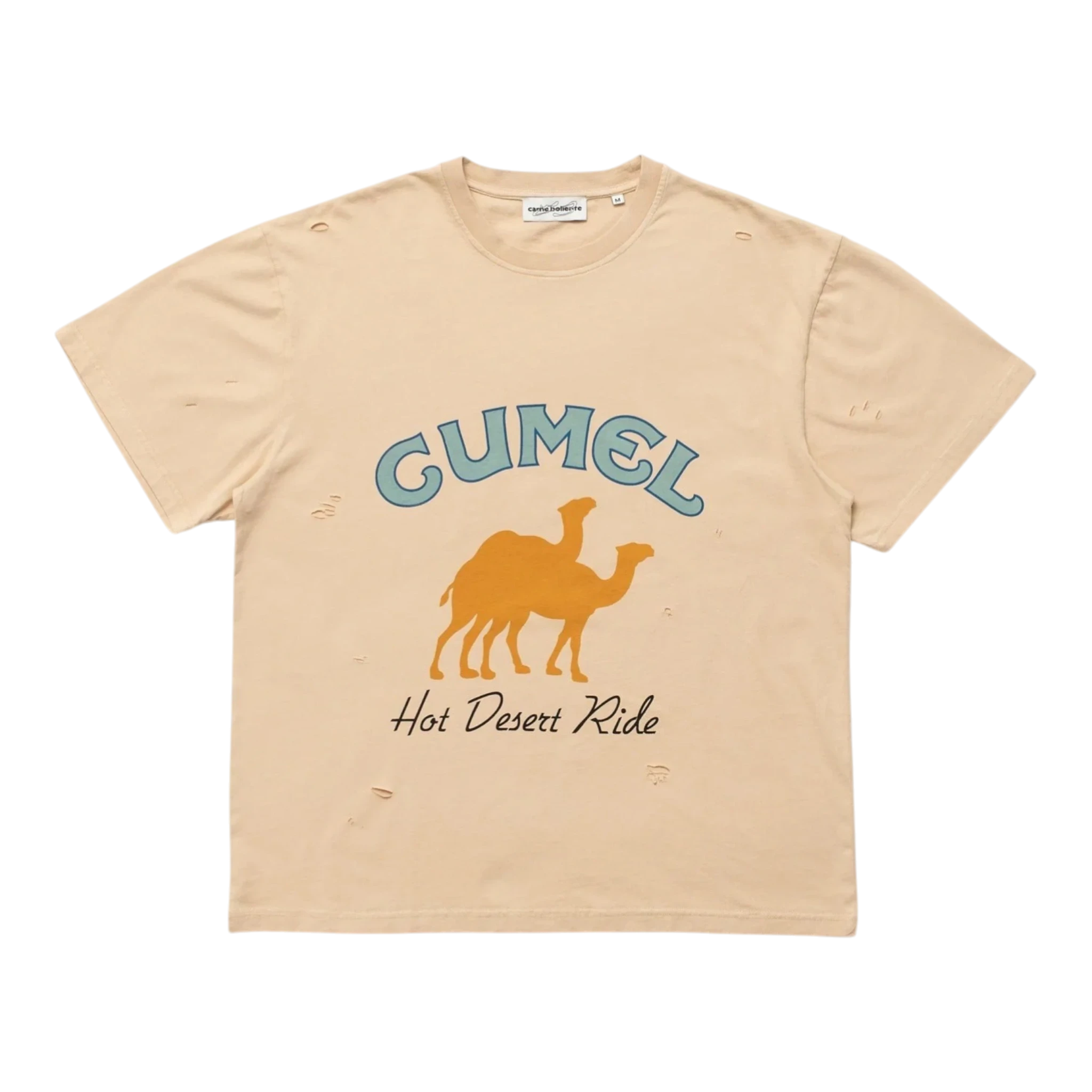 Carne Bollente Cumel T-shirt - Off-Beige T-shirt Carne Bollente 