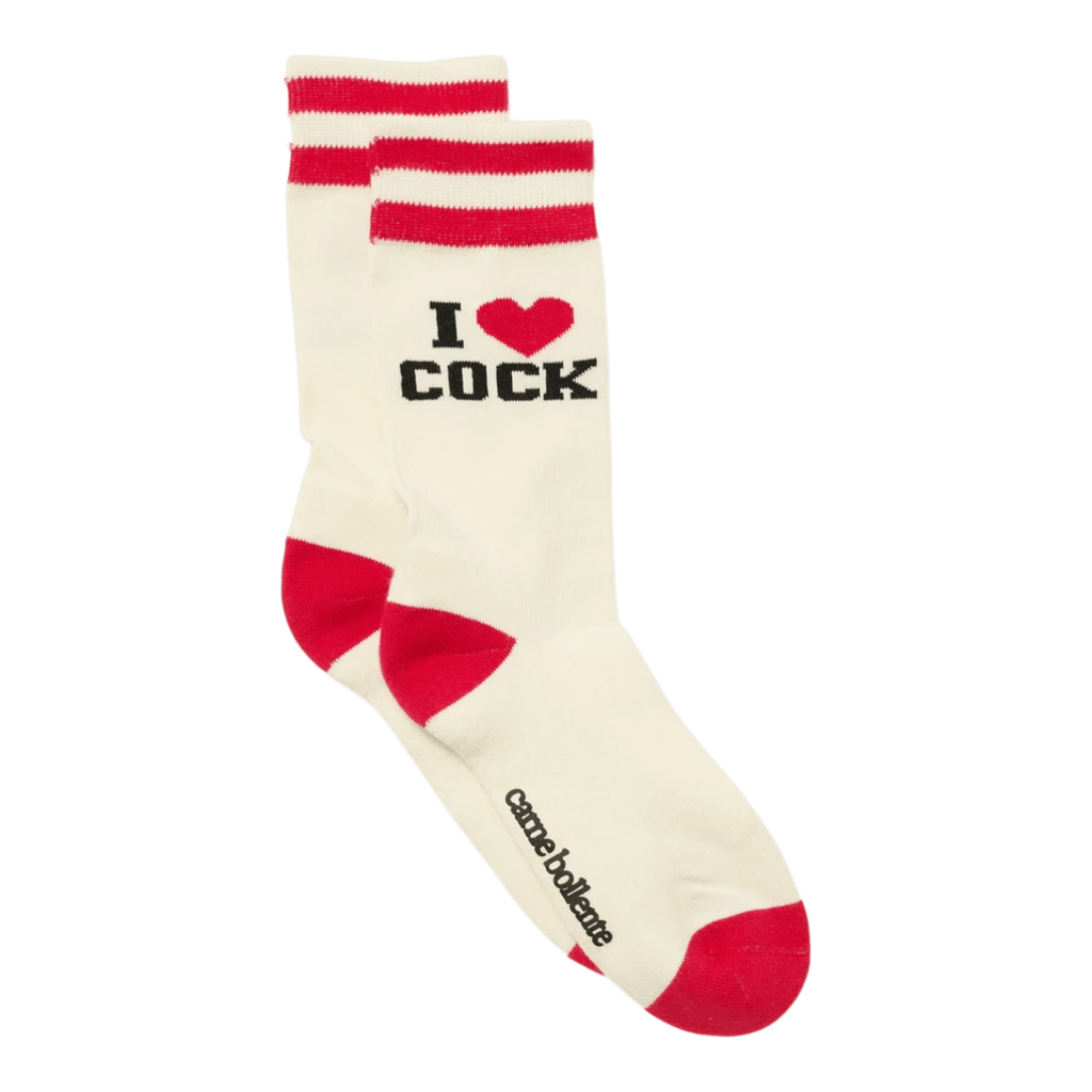 Carne Bollente Dirty Laundry Socks - Cream Socks Carne Bollente 