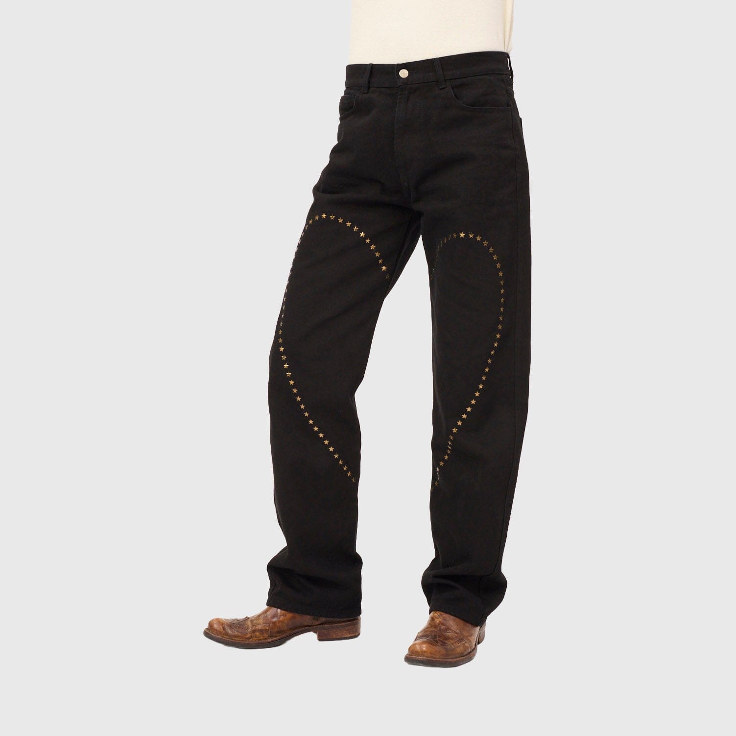 Carne Bollente Heart Break Jeans - Black Pants Carne Bollente 