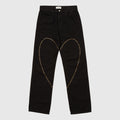 Carne Bollente Heart Break Jeans - Black Pants Carne Bollente 