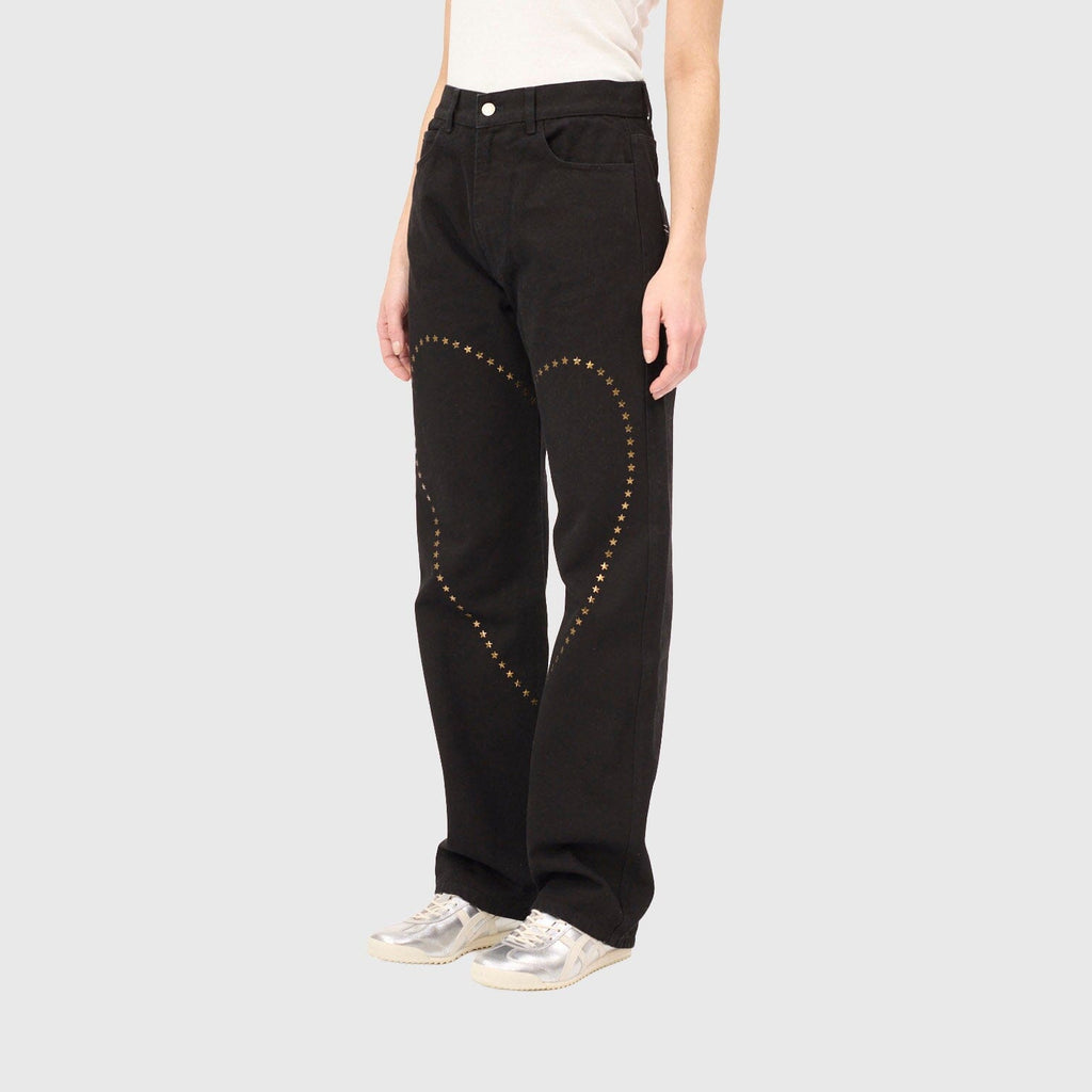 Carne Bollente Heart Break Jeans - Black Pants Carne Bollente 