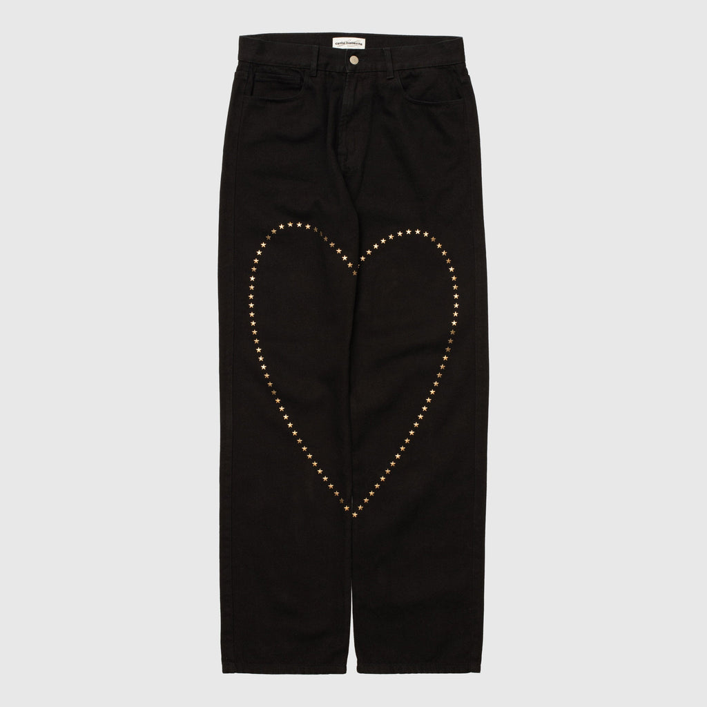 Carne Bollente Heart Break Jeans - Black Pants Carne Bollente 