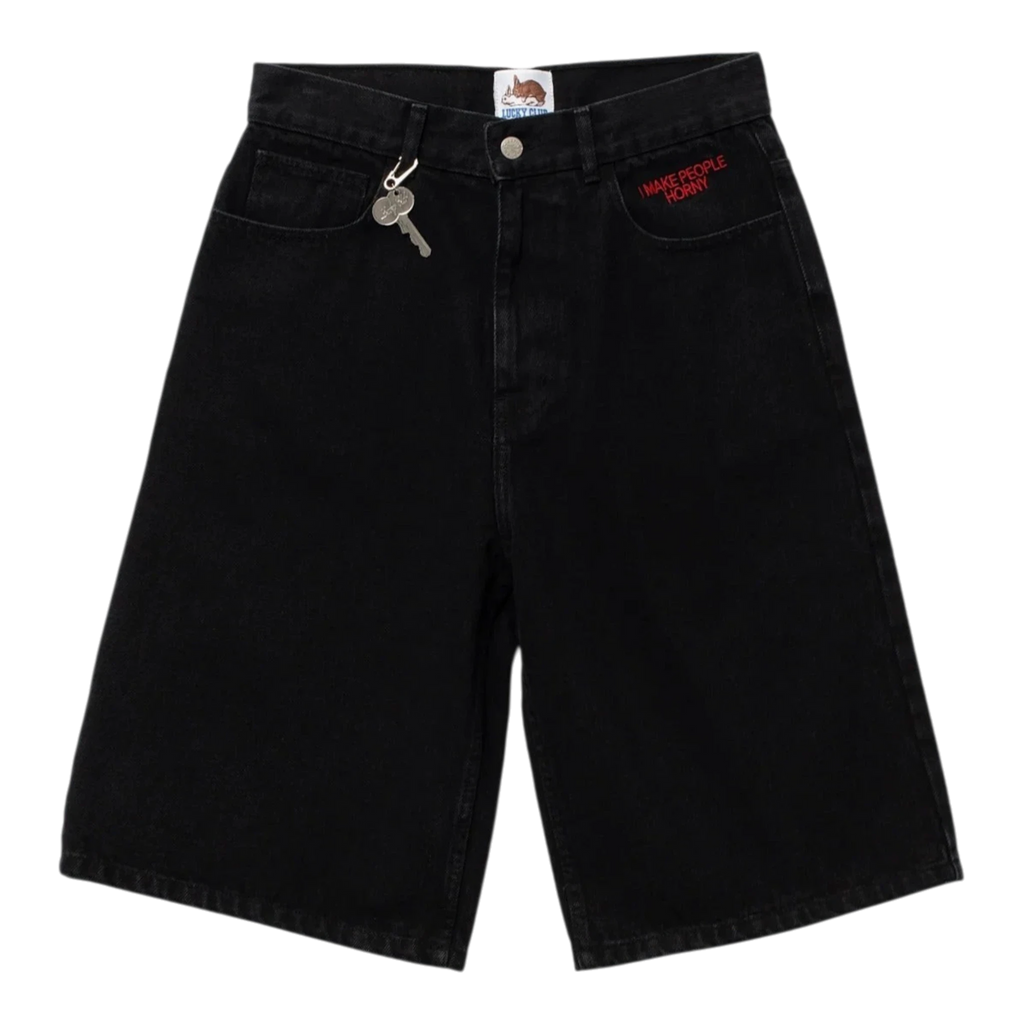 Carne Bollente Heart On, Hard On Shorts - Off-Black Shorts Carne Bollente 