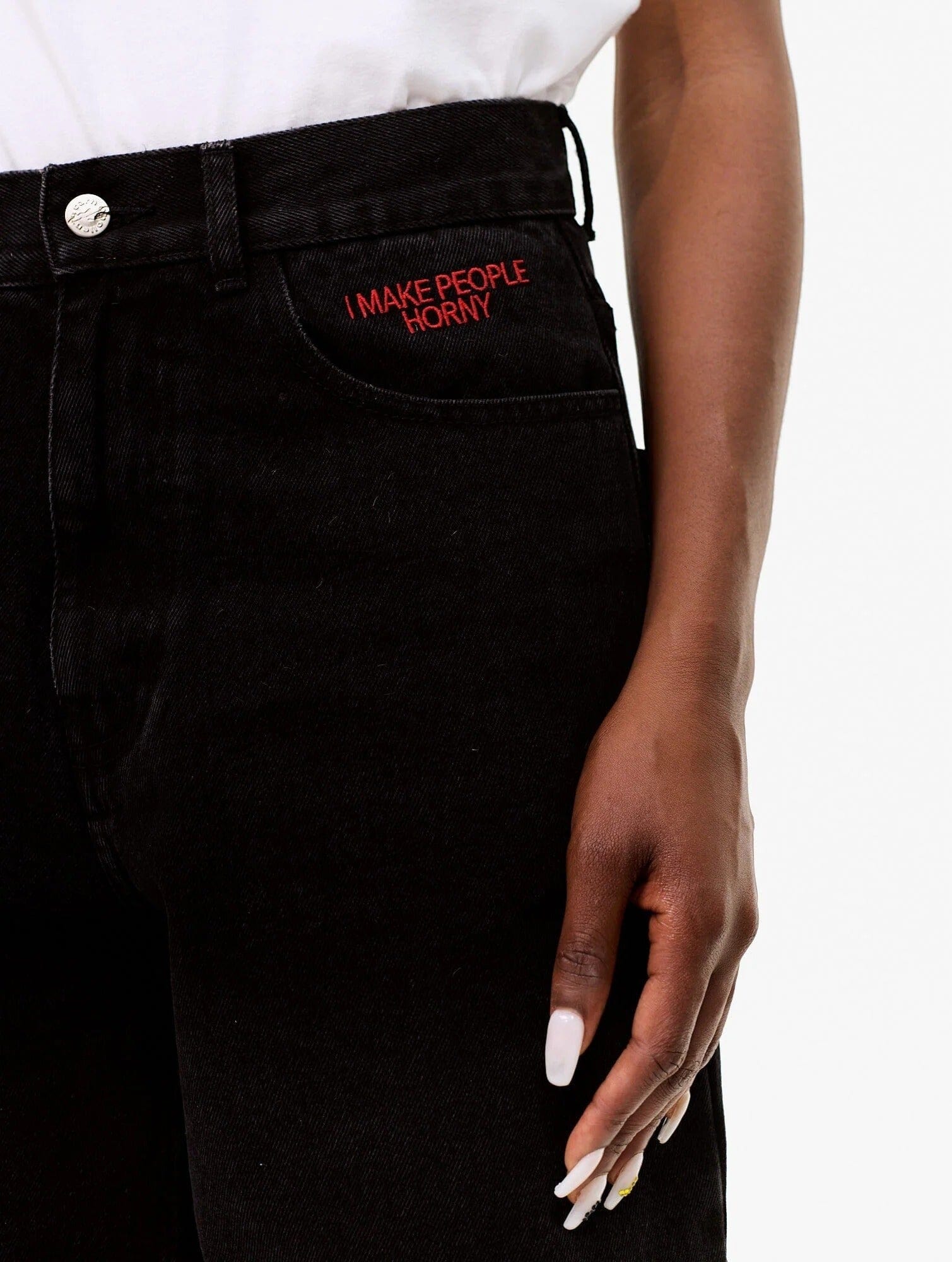 Carne Bollente Heart On, Hard On Shorts - Off-Black Shorts Carne Bollente 