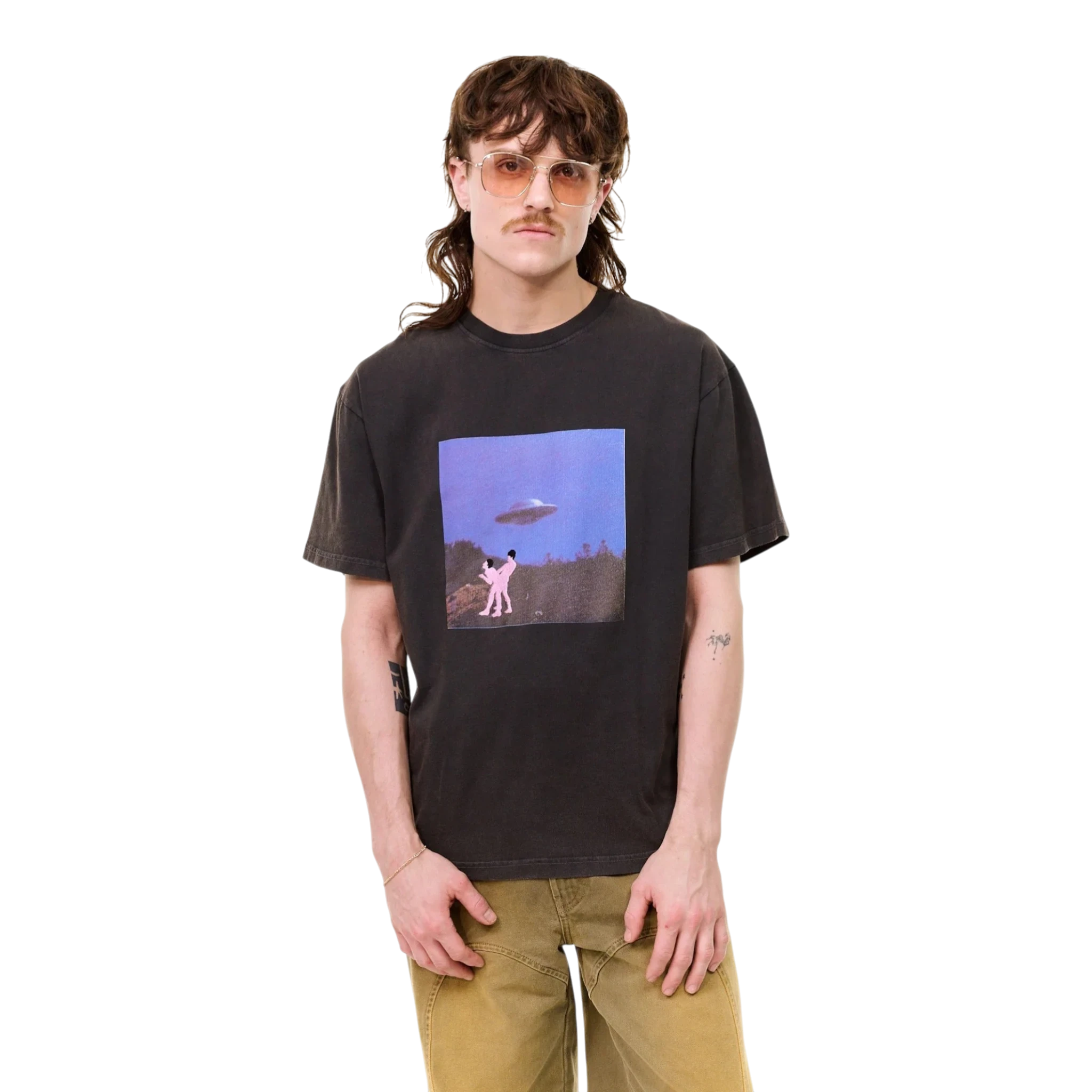 Carne Bollente I Came From Outerspace T-shirt - Off-Black T-shirt Carne Bollente 