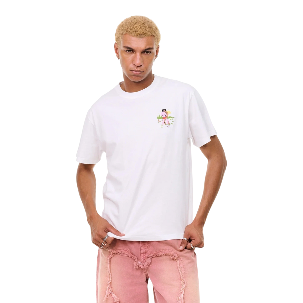 Carne Bollente Knee Deep Desire T-shirt - White T-shirt Carne Bollente 