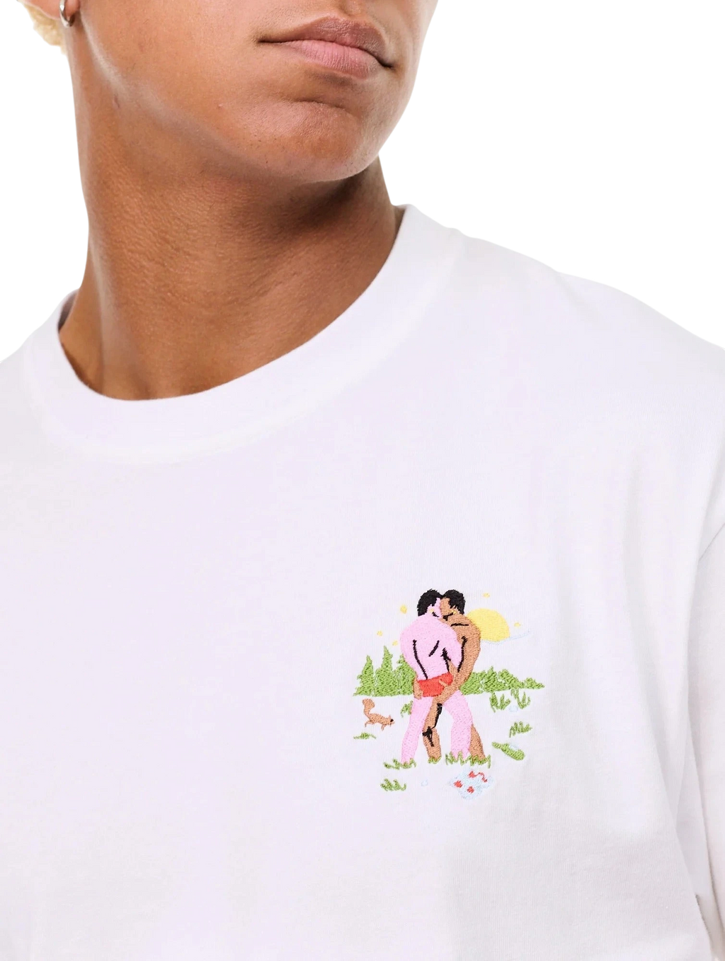 Carne Bollente Knee Deep Desire T-shirt - White T-shirt Carne Bollente 