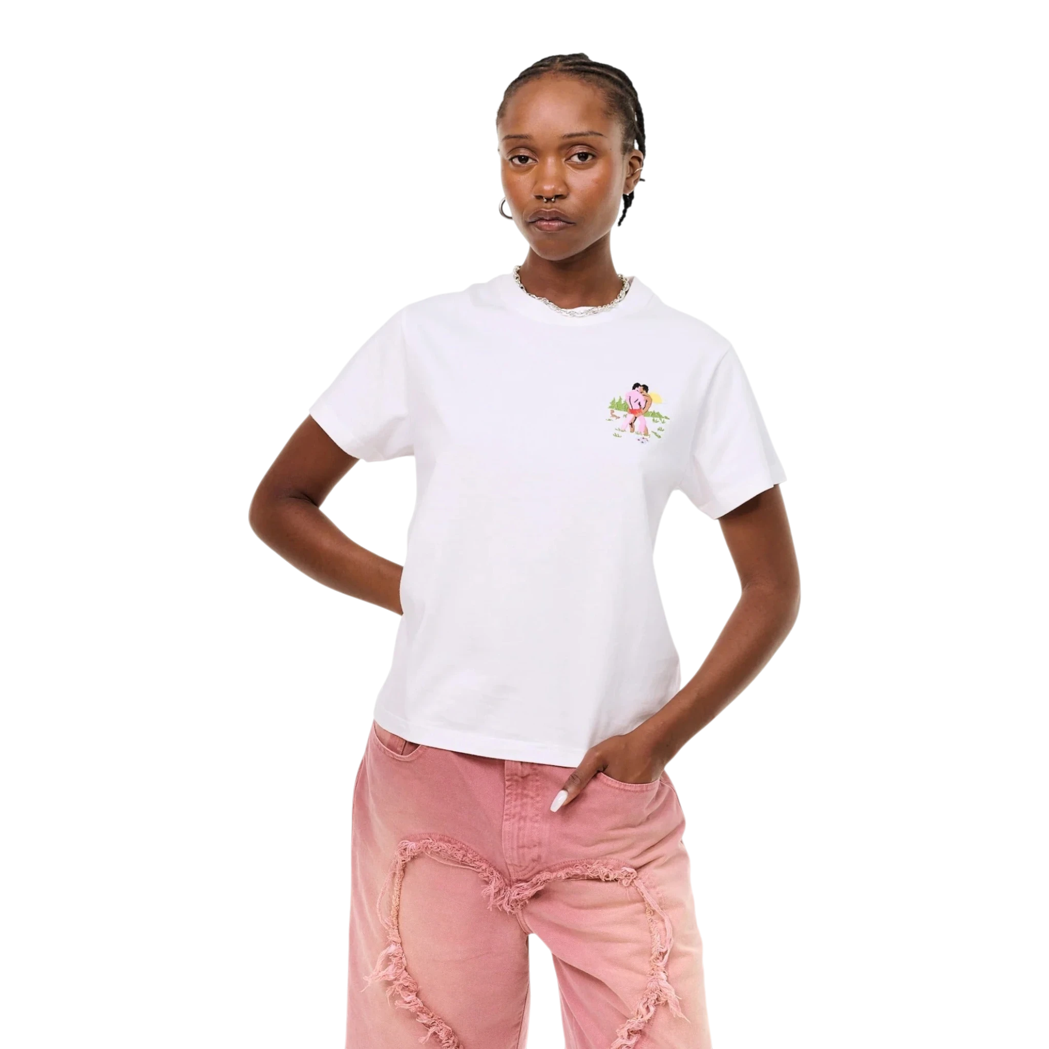 Carne Bollente Knee Deep Desire T-shirt - White T-shirt Carne Bollente 