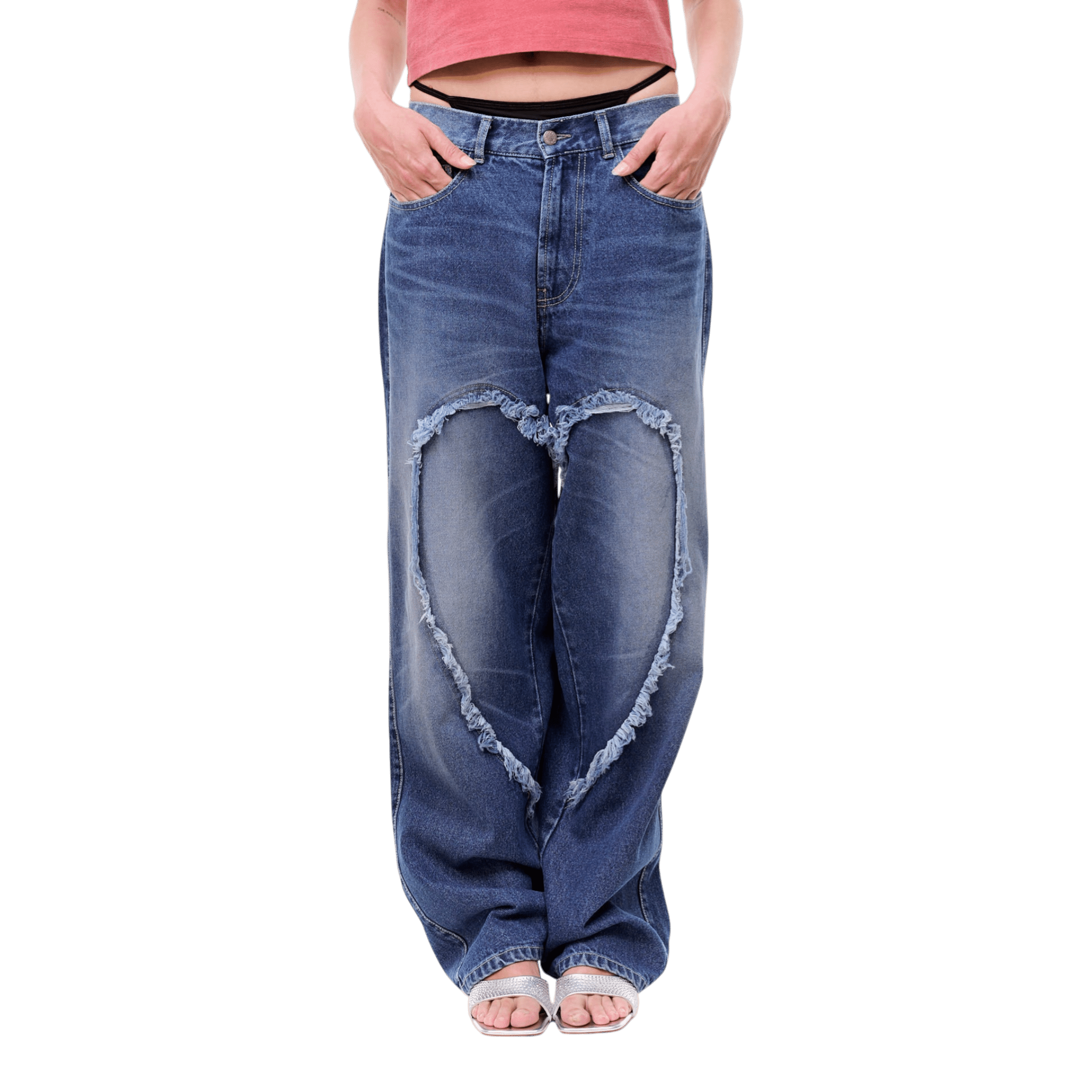 Carne Bollente Love Pants Gone Wild Pants - Off-Blue Pants Carne Bollente 