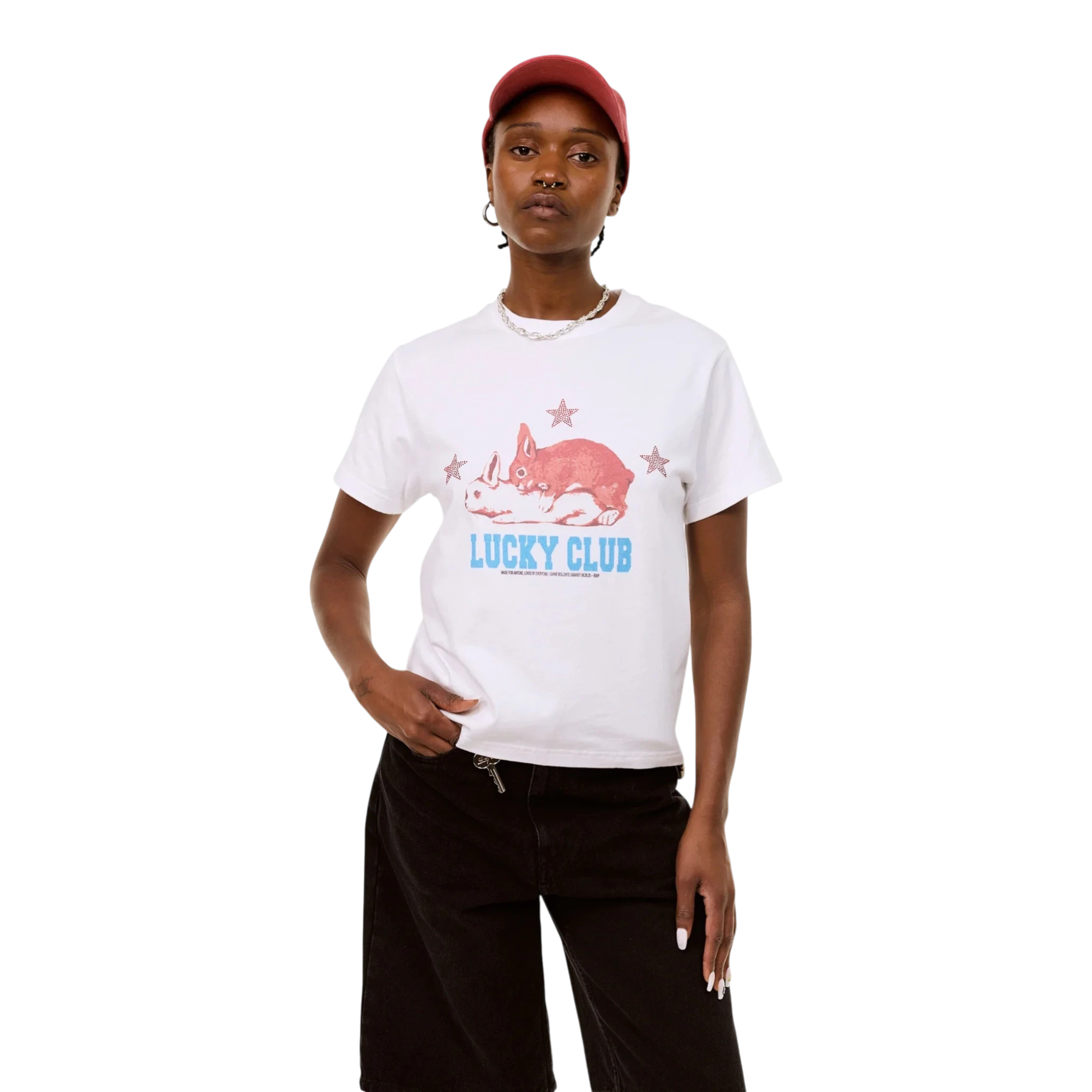 Carne Bollente Lucky Club T-shirt - White T-shirt Carne Bollente 