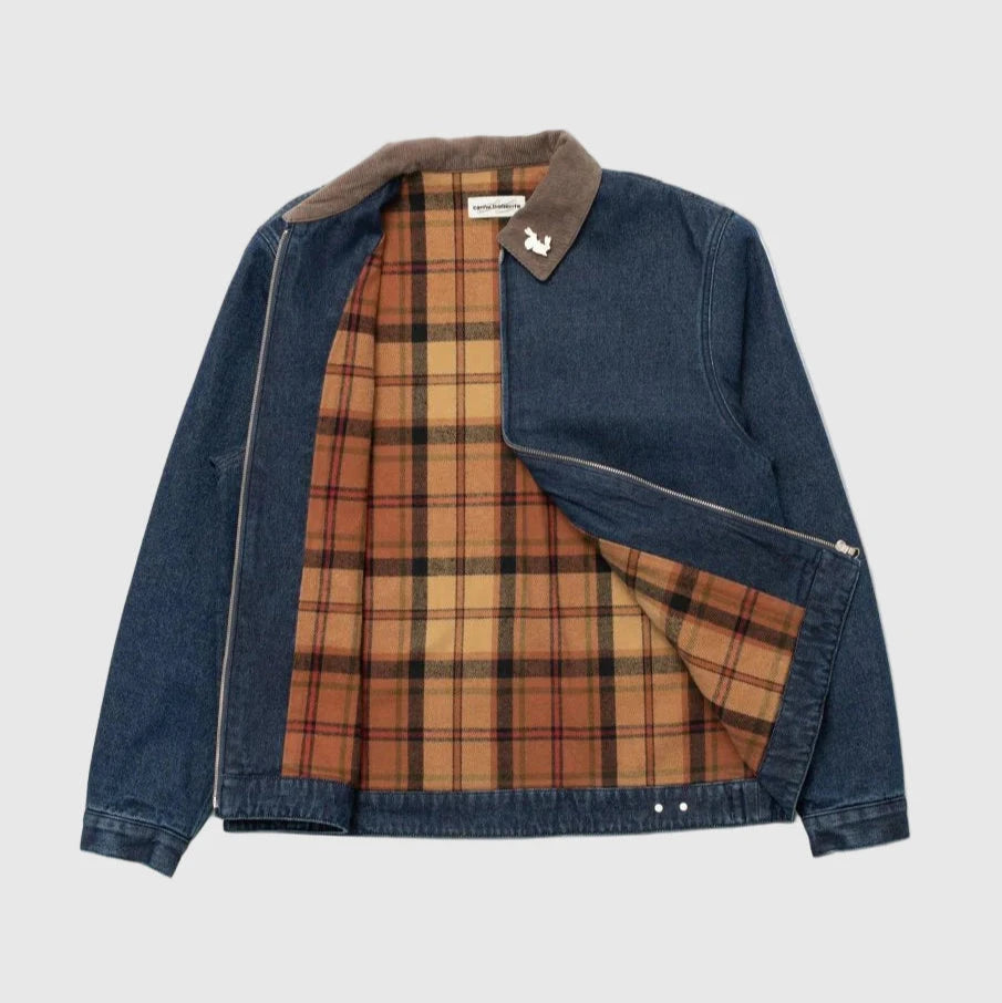 Carne Bollente Moto Rabbit Jacket - Washed Blue Jacket Carne Bollente 