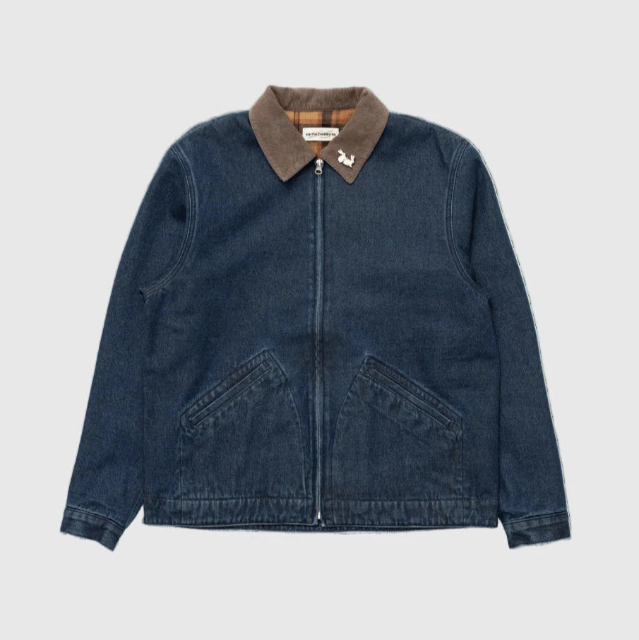 Carne Bollente Moto Rabbit Jacket - Washed Blue Jacket Carne Bollente 